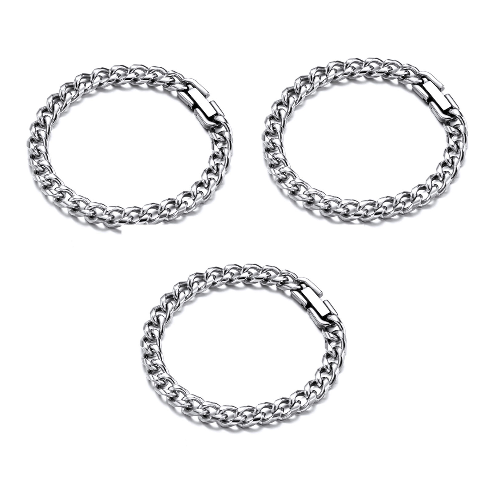 Picture of Stainless Steel Bracelets Silver Tone 1 Piece
