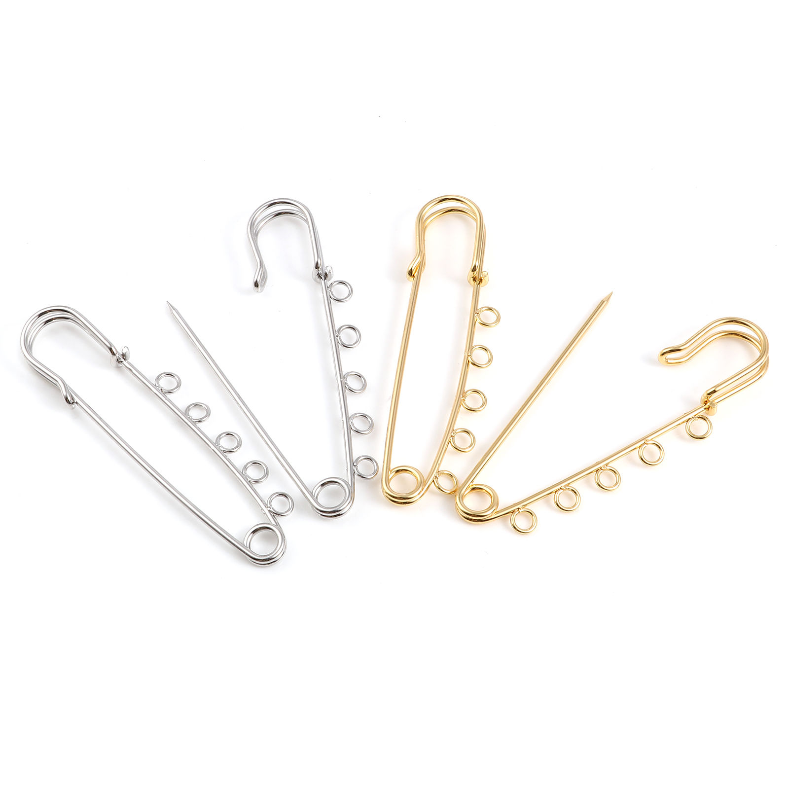 Picture of Brass Brooches Components Multicolor 2 PCs