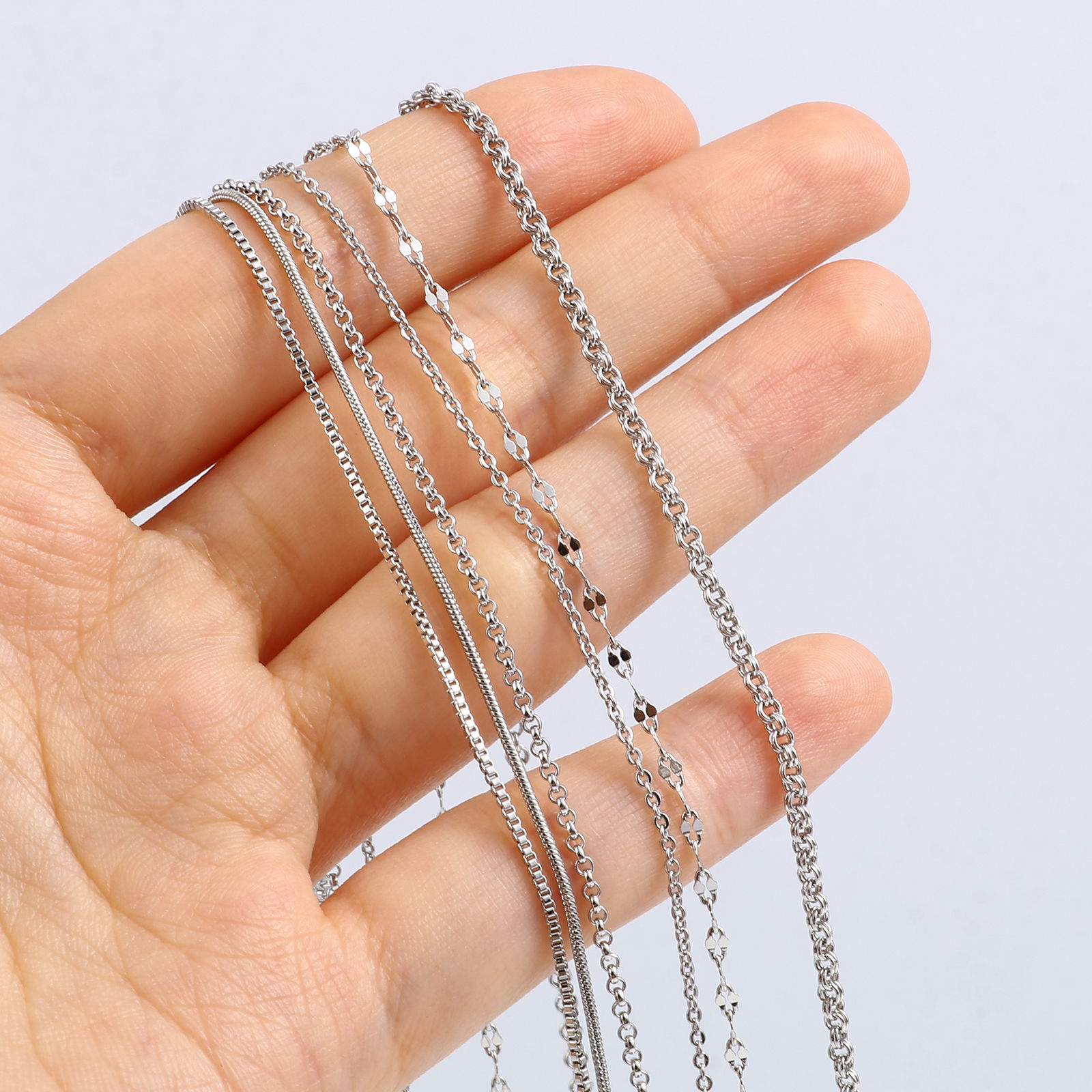 Picture of Brass Necklace Real Platinum Plated 1 Piece