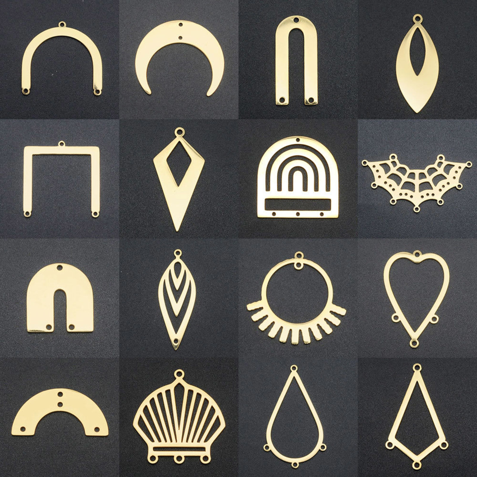 Picture of Stainless Steel Charms Gold Plated 1 Piece