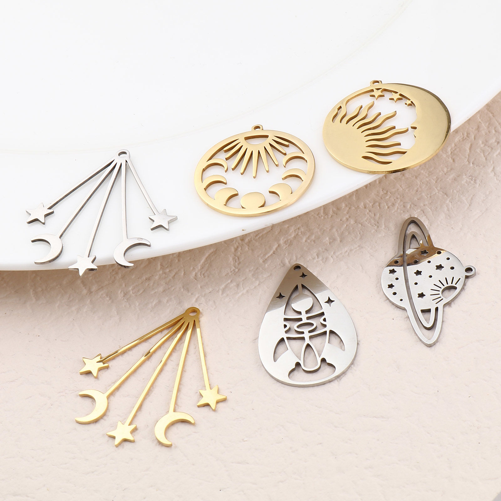 Picture of Stainless Steel Galaxy Pendants Multicolor 1 Piece