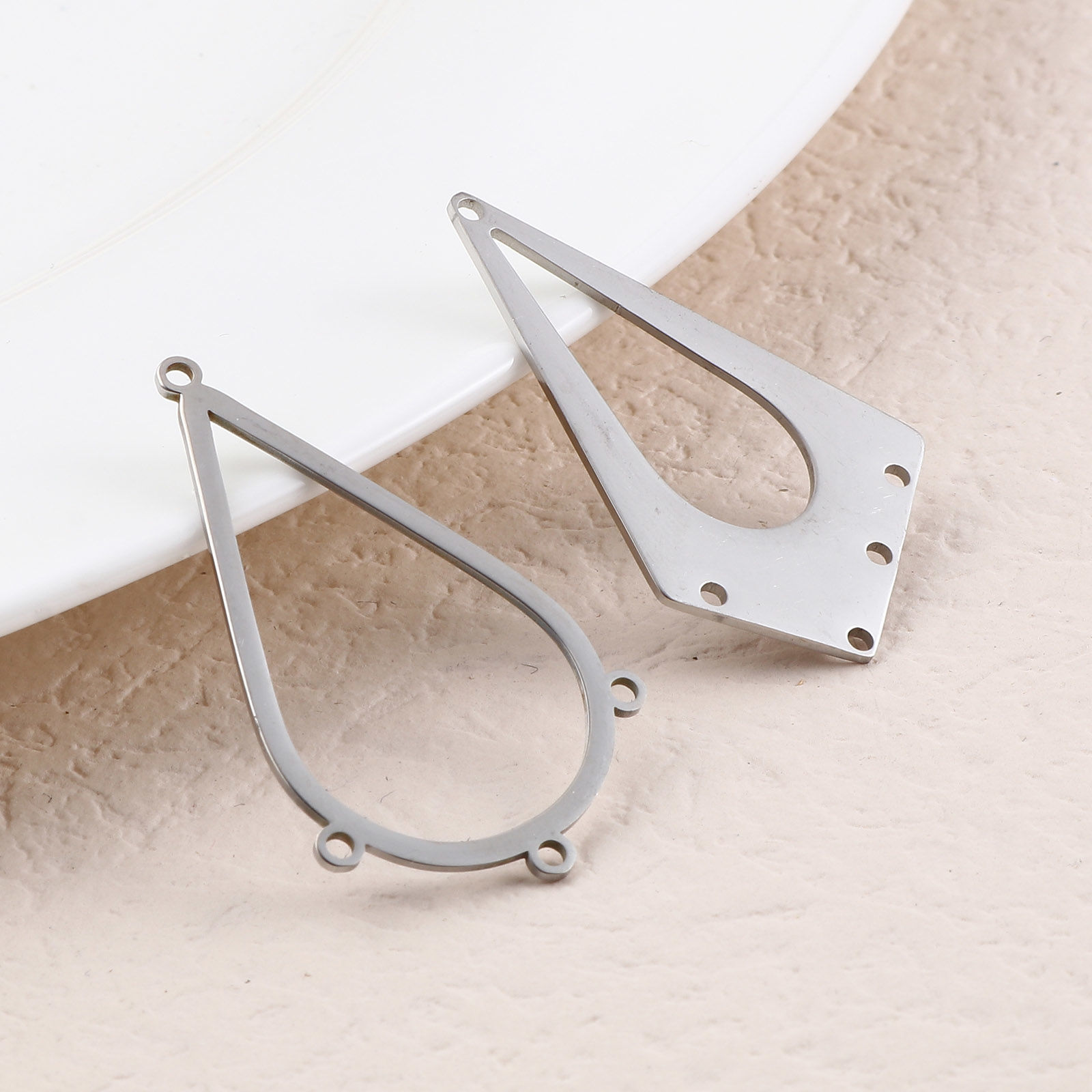 Picture of Stainless Steel Pendants Geometric Silver Tone 2 PCs