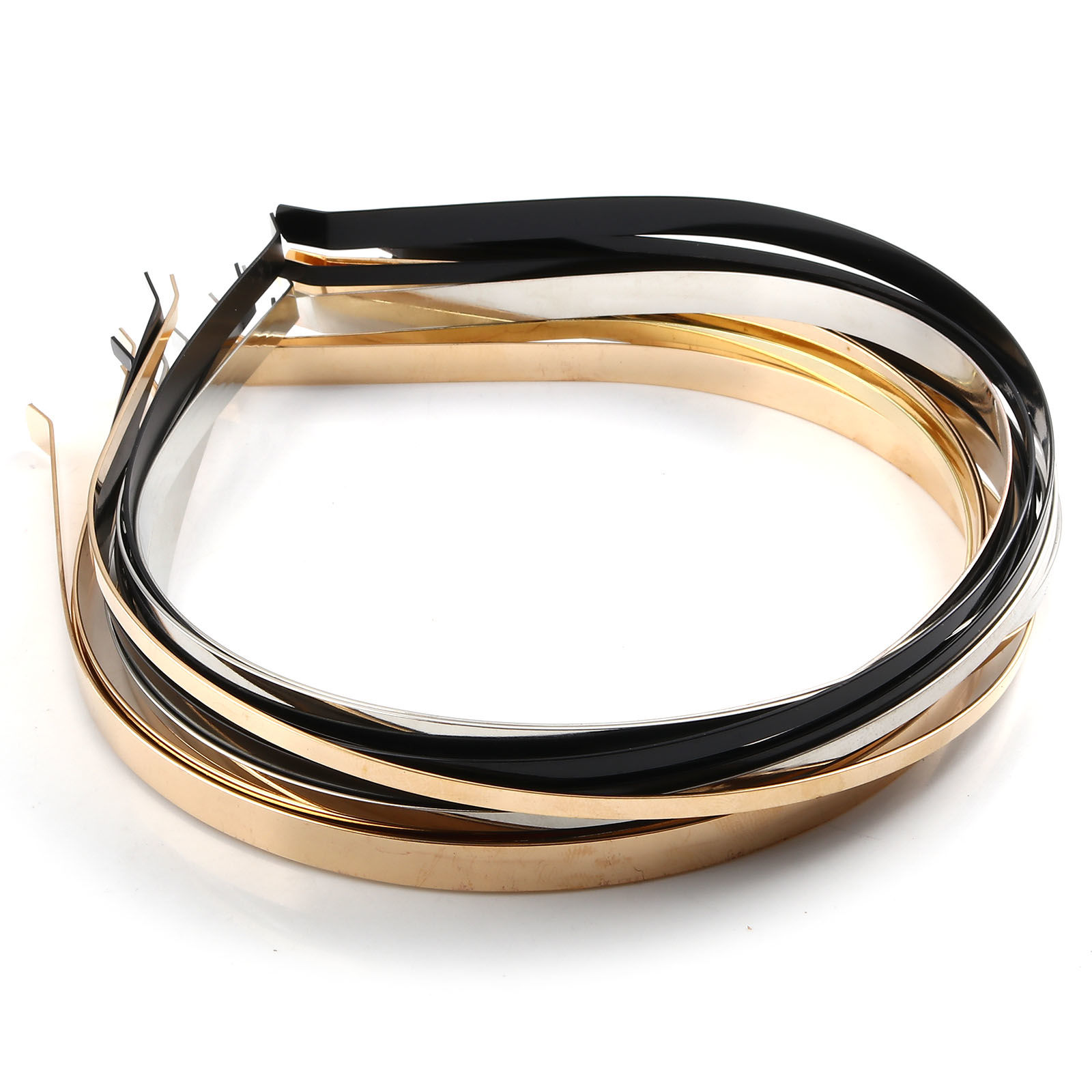 Immagine di Acciaio Inossidabile Fascia per Capelli Multicolore 38.5cm-38cm, 1 Pacchetto