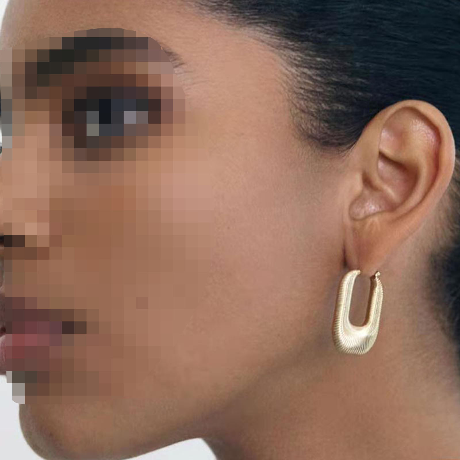 Picture of Eco-friendly Simple & Casual Simple 18K Real Gold Plated 304 Stainless Steel Geometric Ear Post Stud Earrings For Women