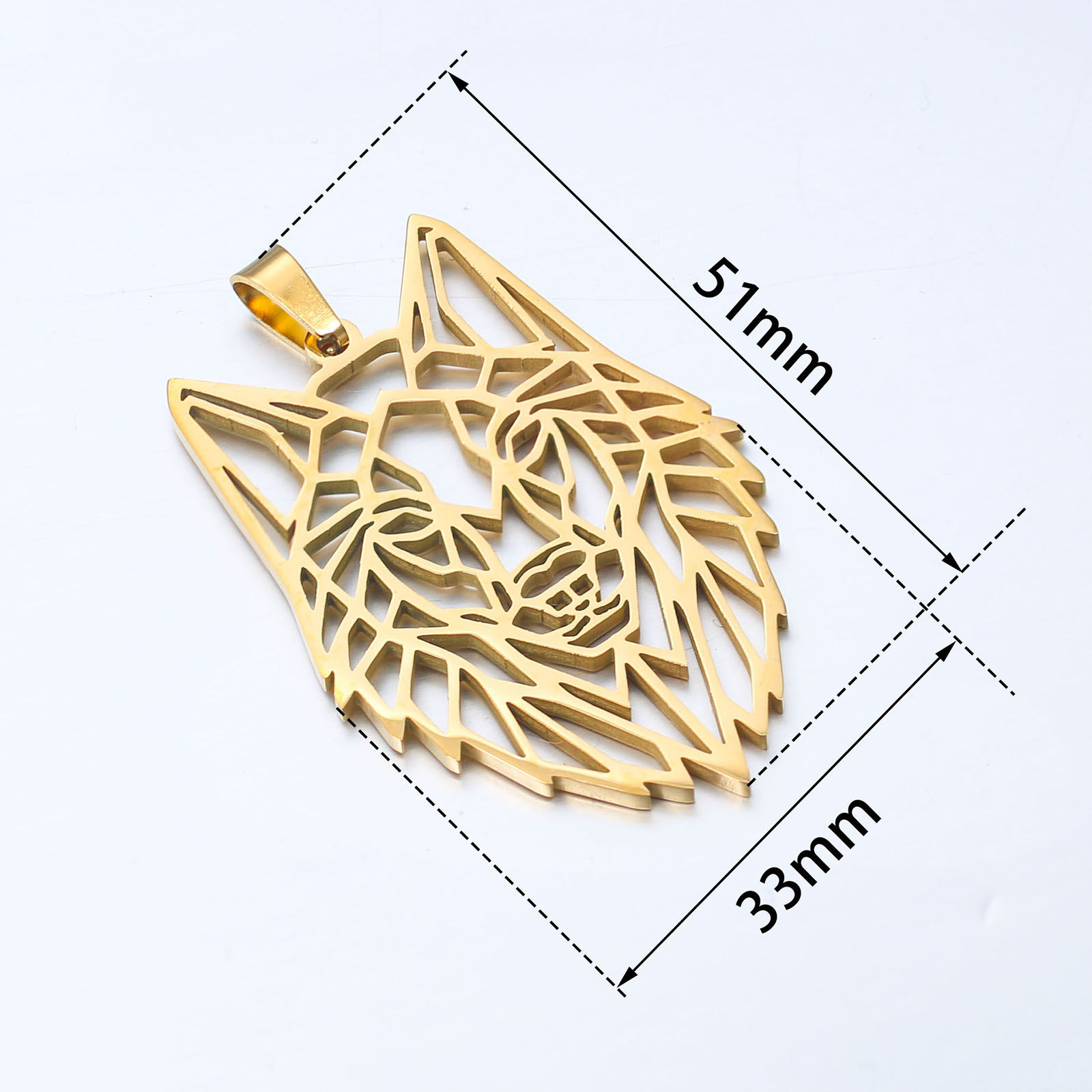 Picture of Stainless Steel Pendants Wolf Multicolor 1 Piece