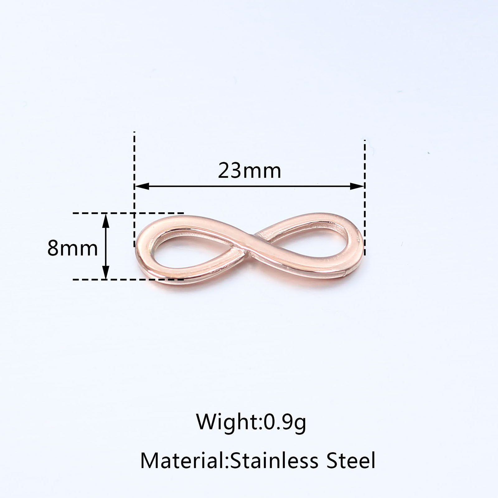 Image de Breloques en Acier Inoxydable Symbole"Infini" Multicolore 1 Pièce