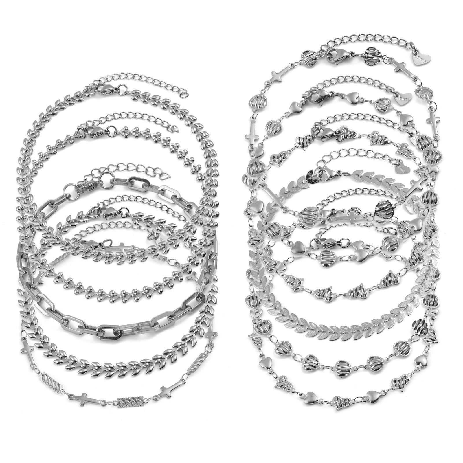Picture of 304 Stainless Steel Anklet Silver Tone