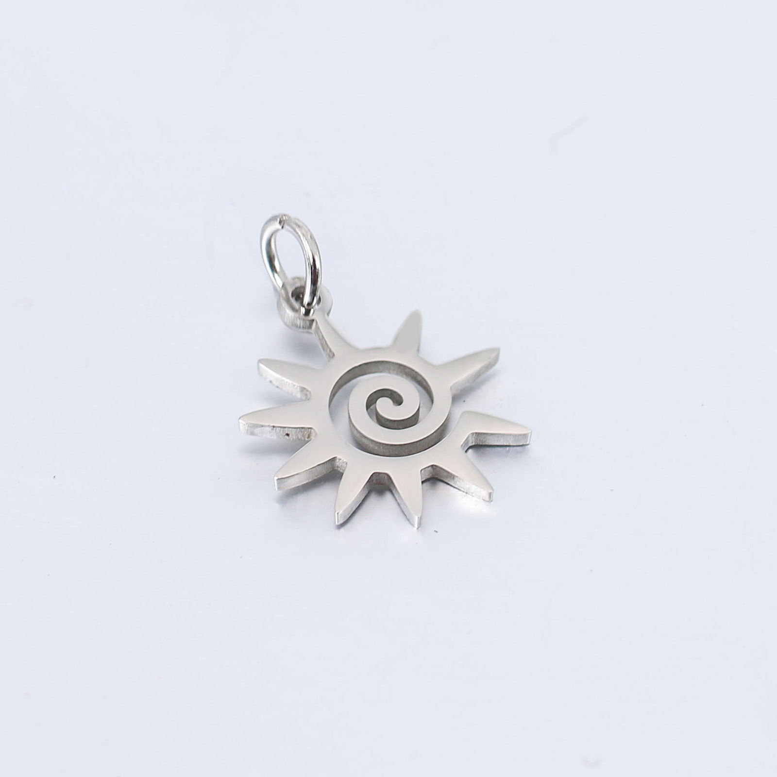 Picture of 304 Stainless Steel Galaxy Charms Sun Multicolor Spiral