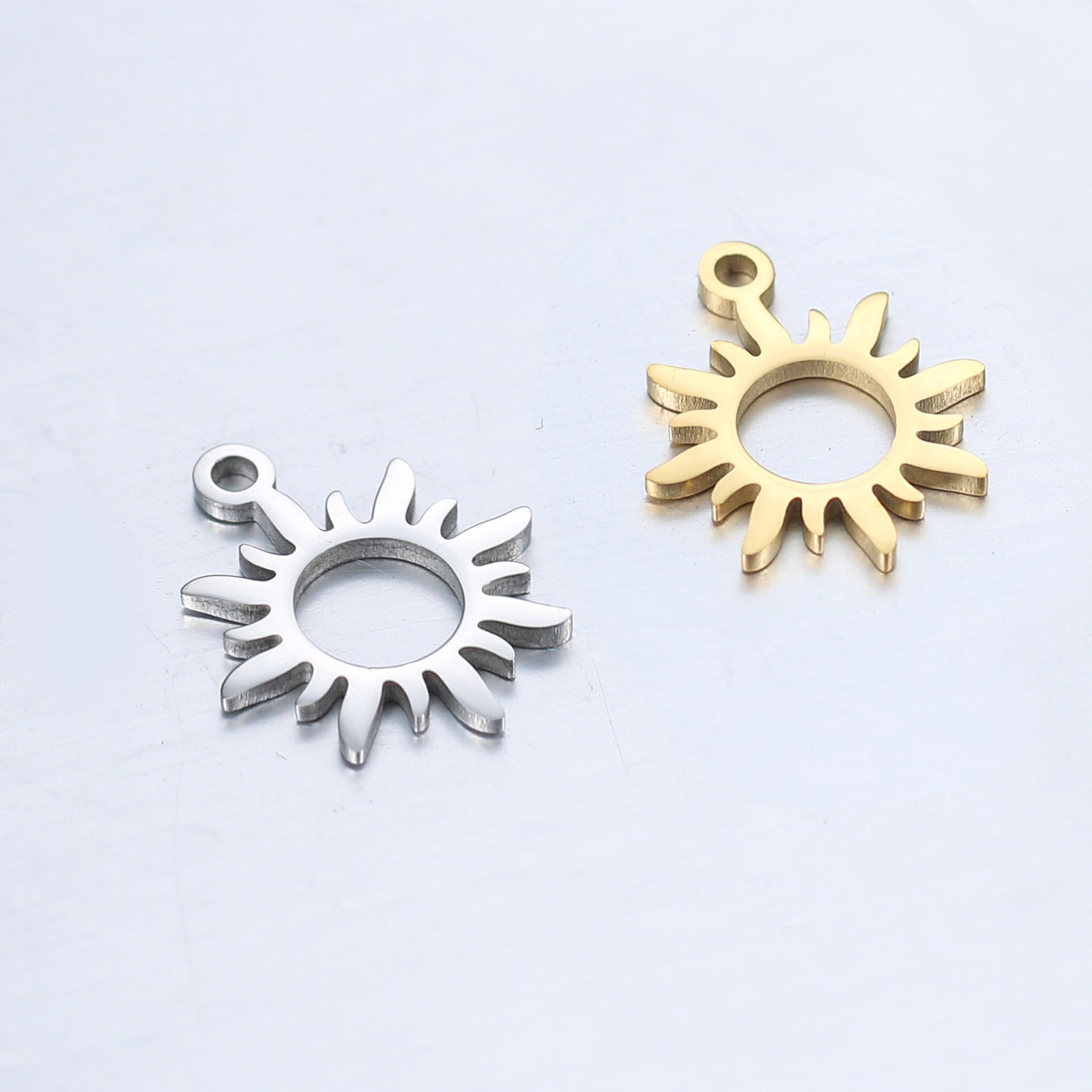 Picture of 304 Stainless Steel Galaxy Charms Sun Multicolor