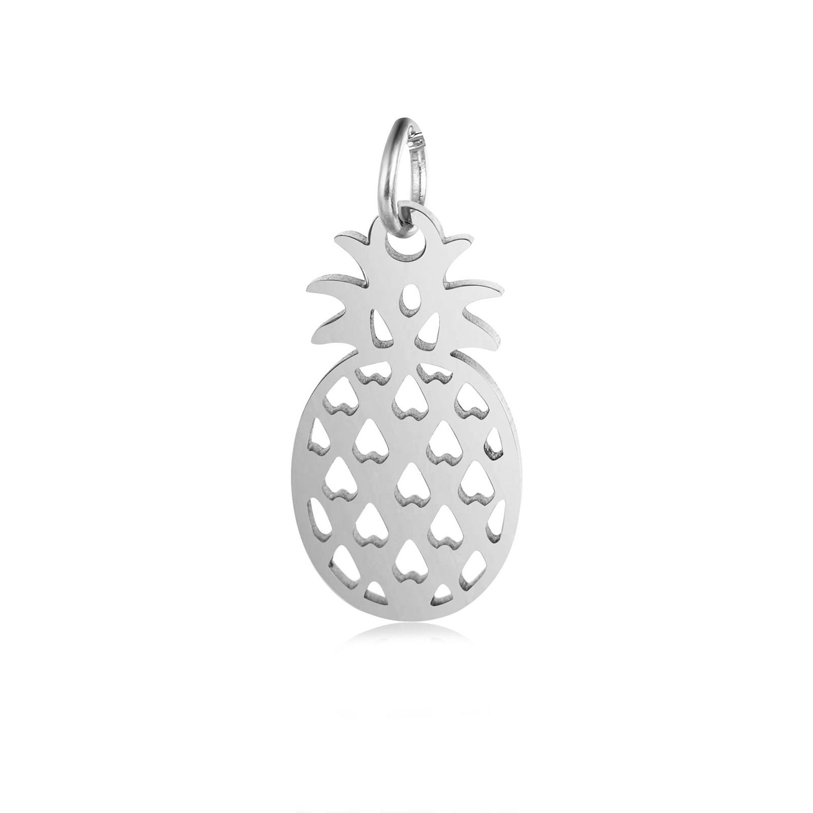 Image de Breloques en 304 Acier Inoxydable Ananas Multicolore 2 Pcs