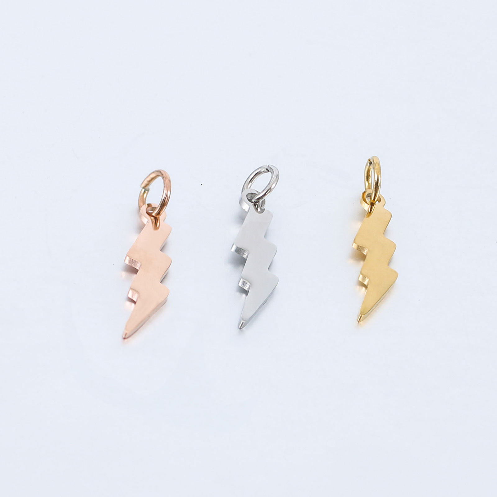 Picture of 304 Stainless Steel Weather Collection Charms Multicolor Lightning