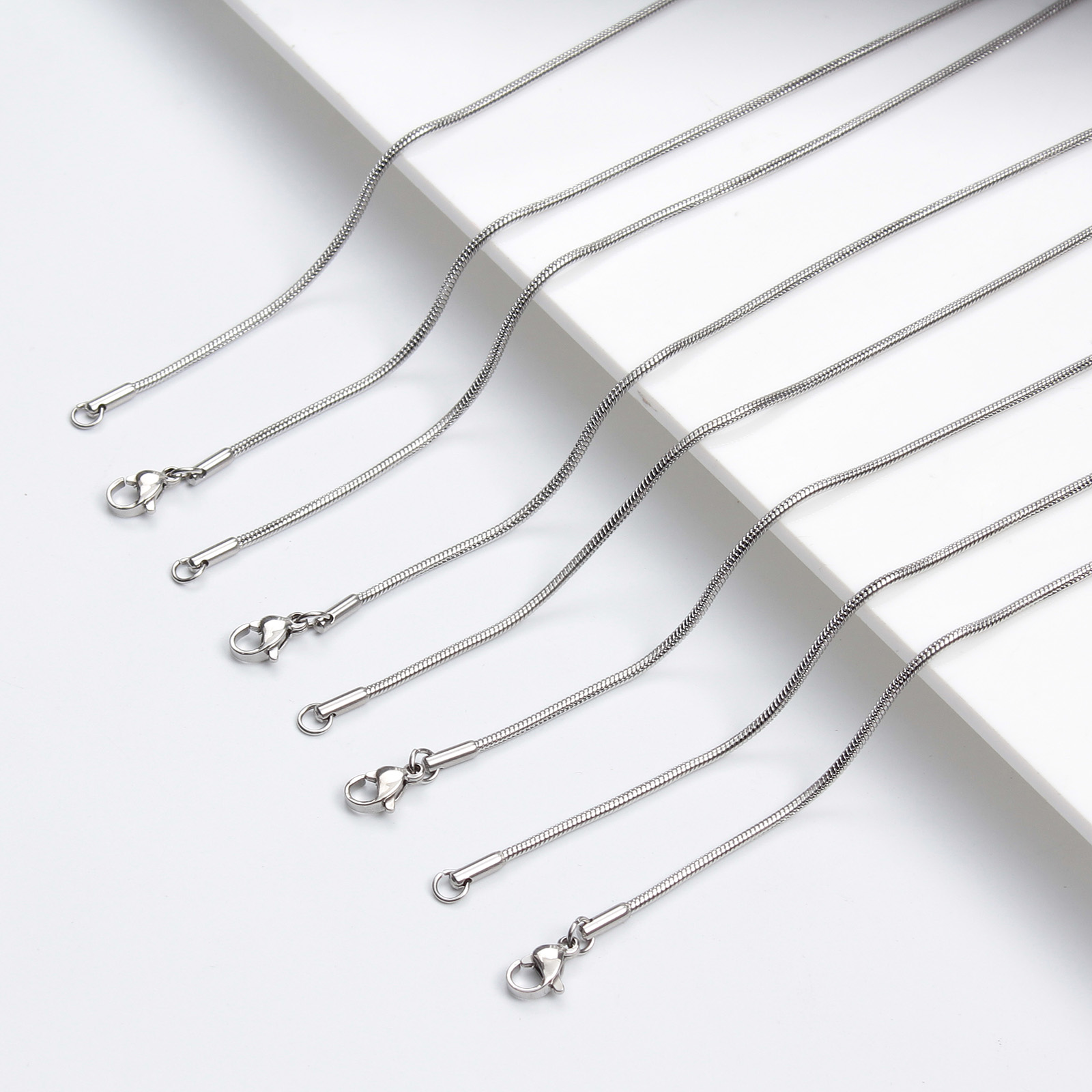 Bild von Edelstahl Schlangenkette Kette Halskette Bunt 1 Strang
