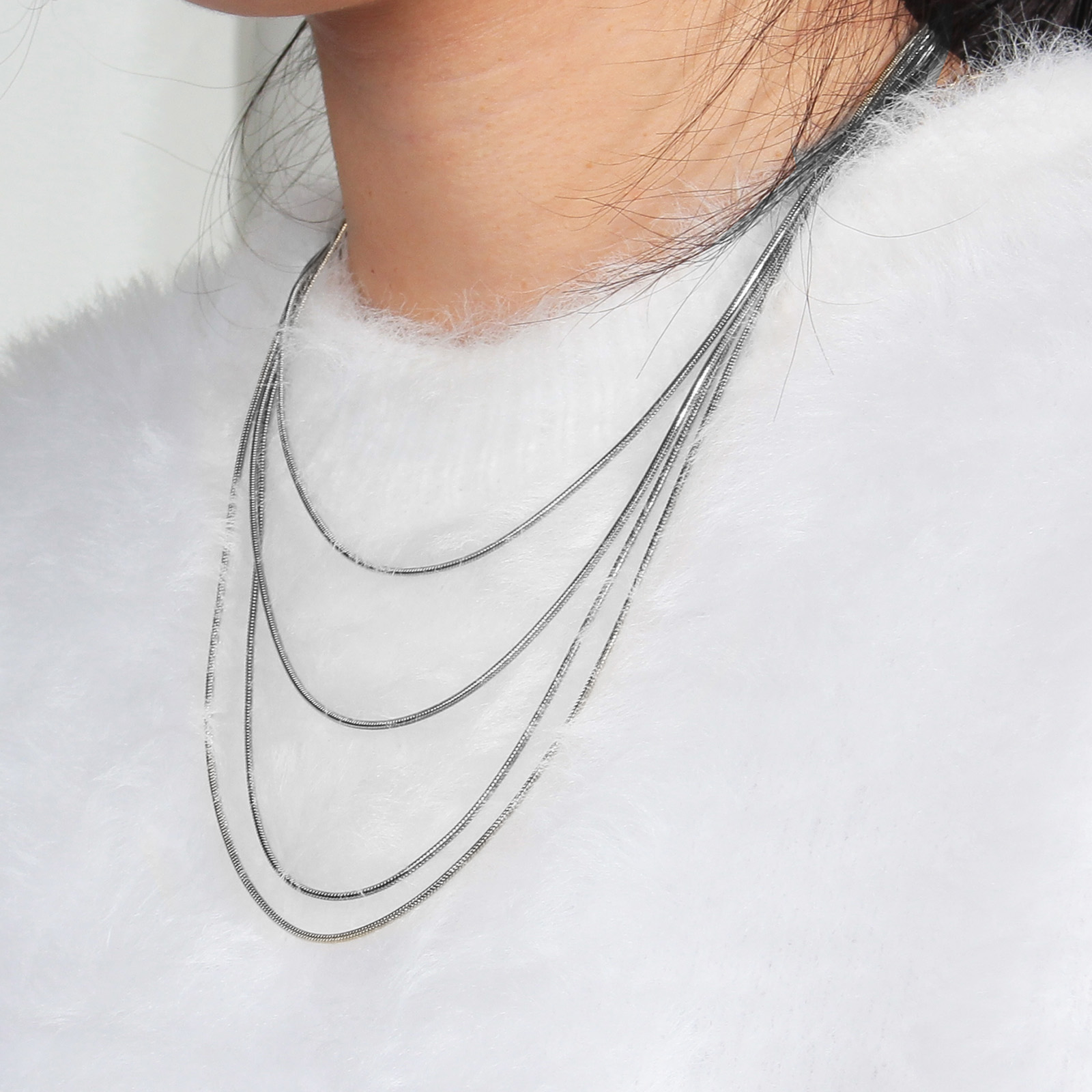 Bild von Edelstahl Schlangenkette Kette Halskette Bunt 1 Strang