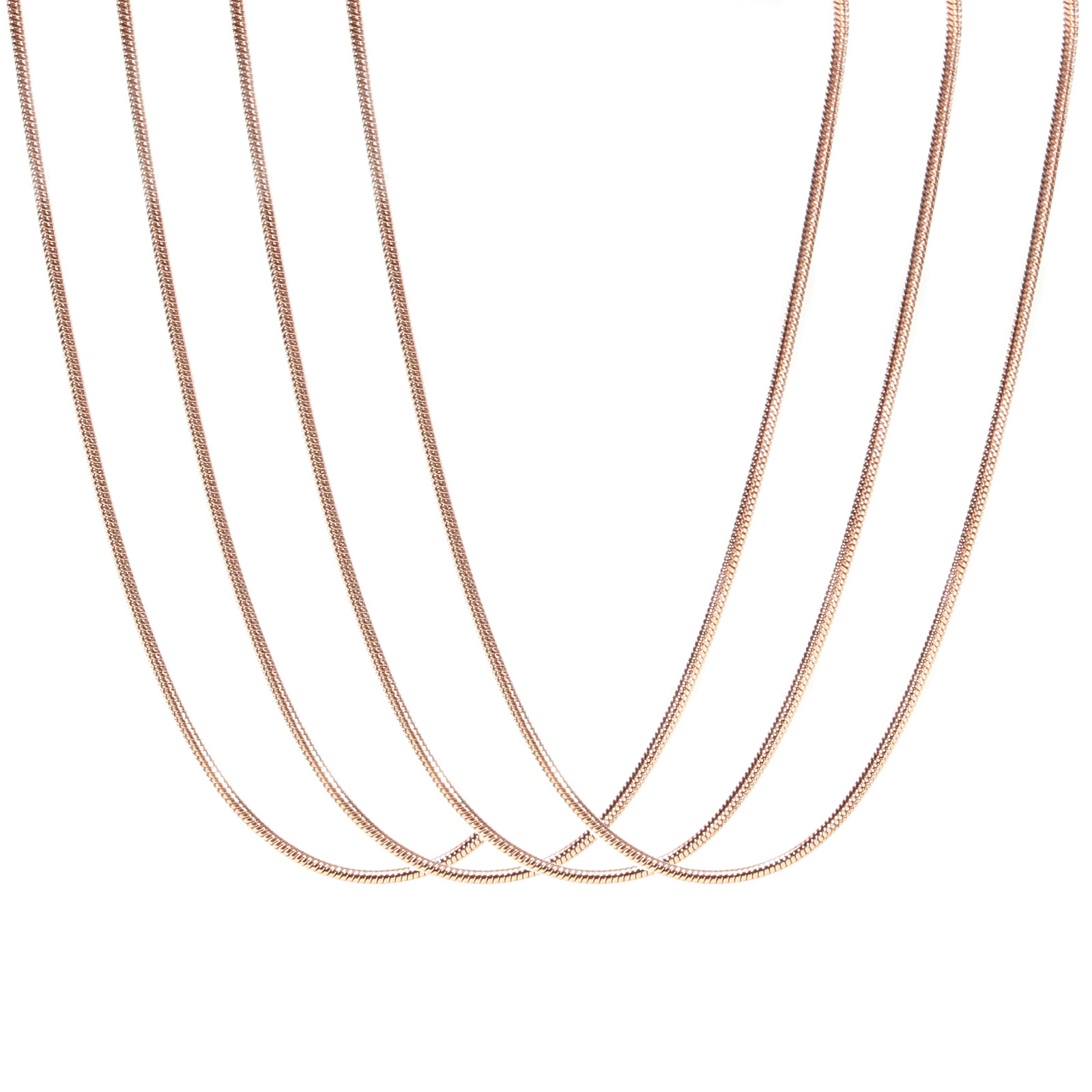 Imagen de Acero Inoxidable Cadena Serpiente Collares Multicolor 1 Unidad