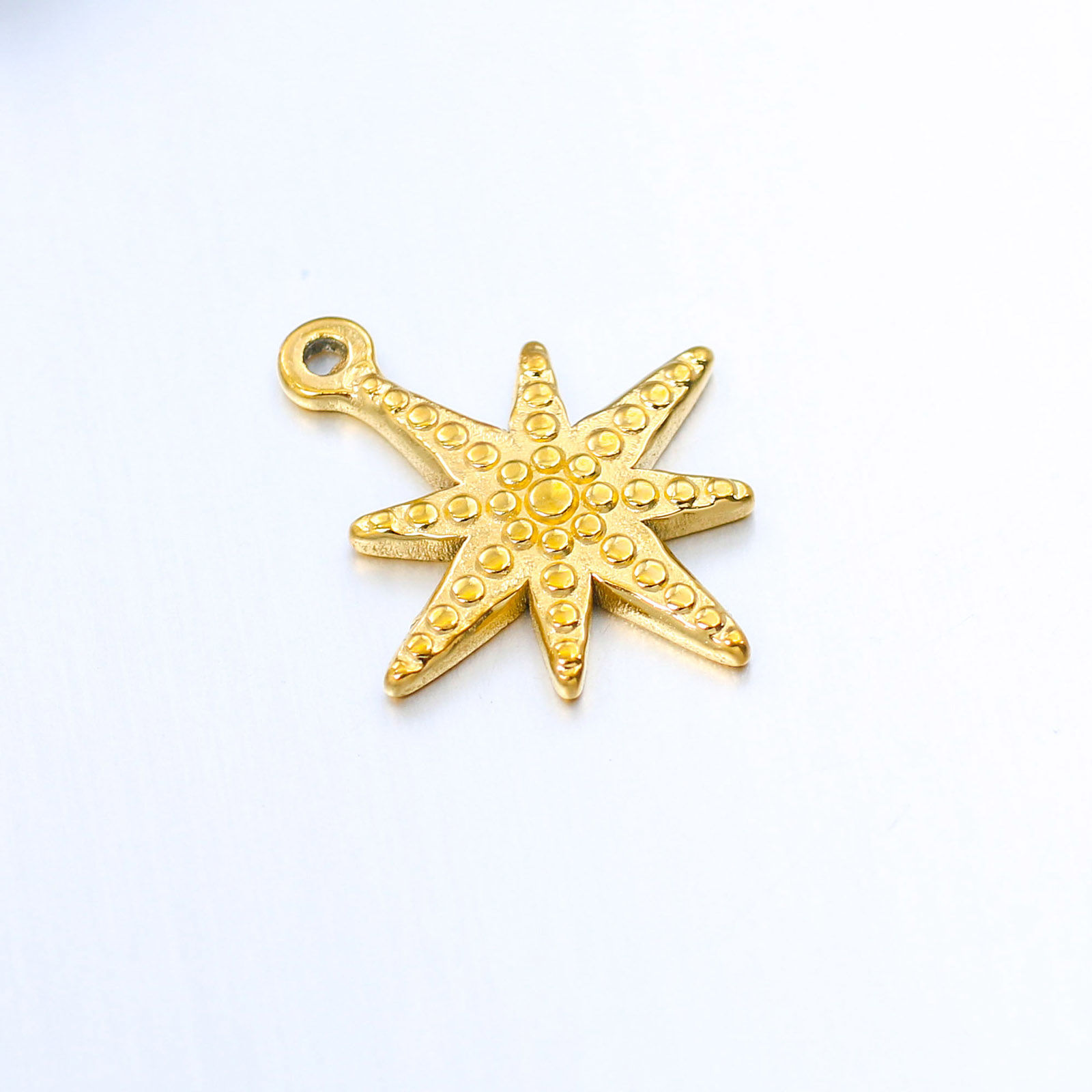 Bild von 304 Edelstahl Religiöse Schmuck Hexagramm Davidstern Charms Hexagramm Davidstern Bunt 18mm x 15mm, 1 Stück