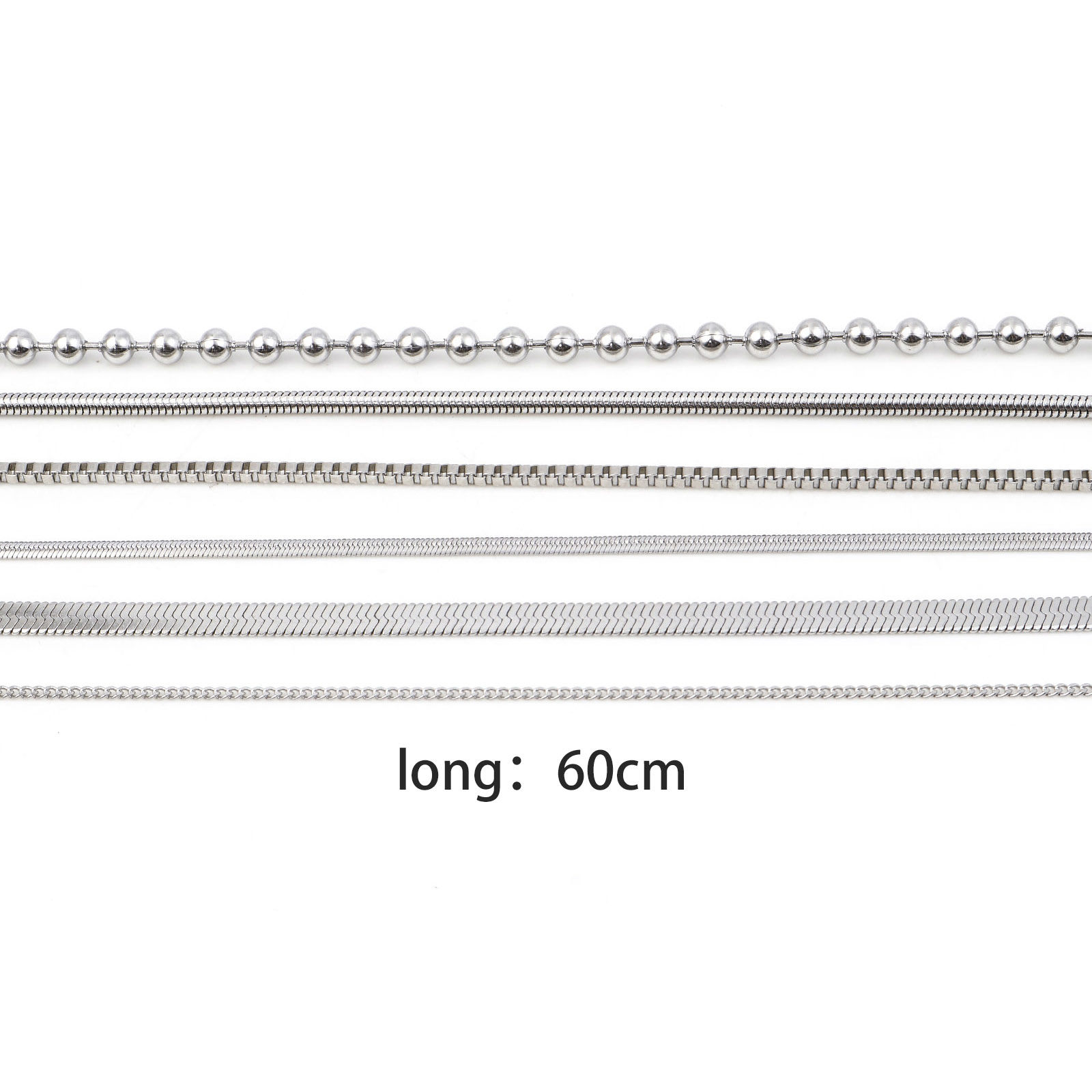 Picture of 304 Stainless Steel Link Chain Necklace Silver Tone