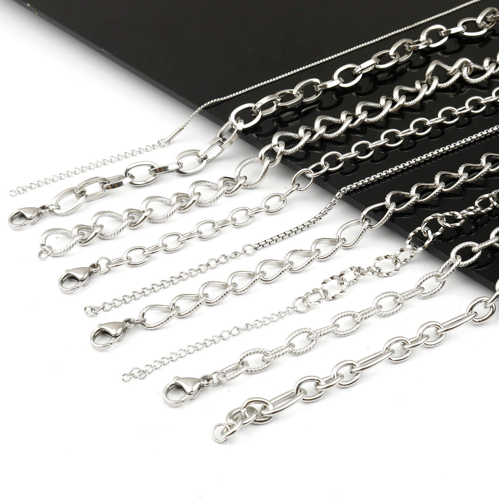 Picture of 304 Stainless Steel Link Chain Necklace Silver Tone