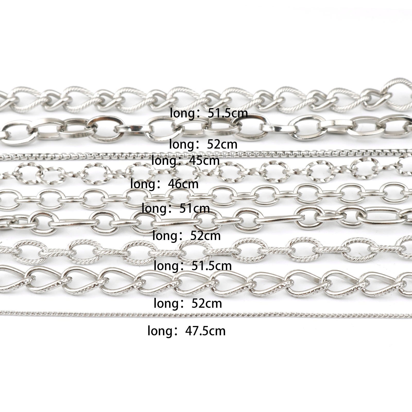 Picture of 304 Stainless Steel Link Chain Necklace Silver Tone