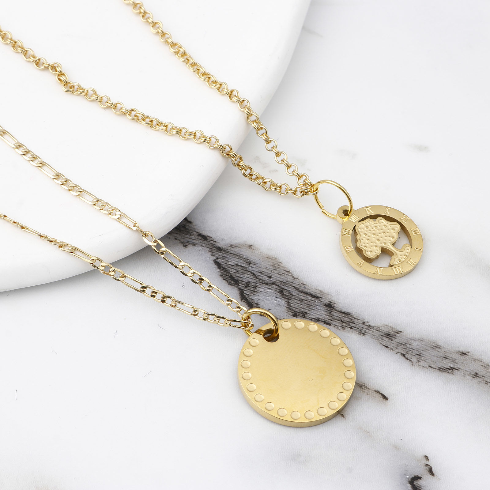 Imagen de 304 Acero Inoxidable Colgantes Charms Cruz Chapado en Oro Corazón 1 Unidad