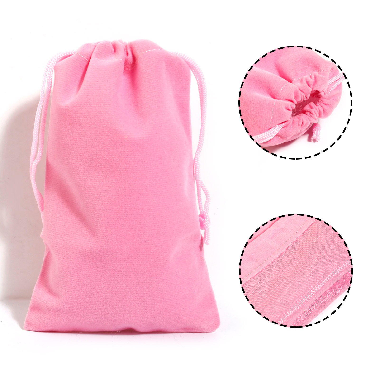 Imagen de Bolsa Cordón Pana de Rectángulo , Multicolor 14.5x10cm 16cm x 10cm, 5 Unidades