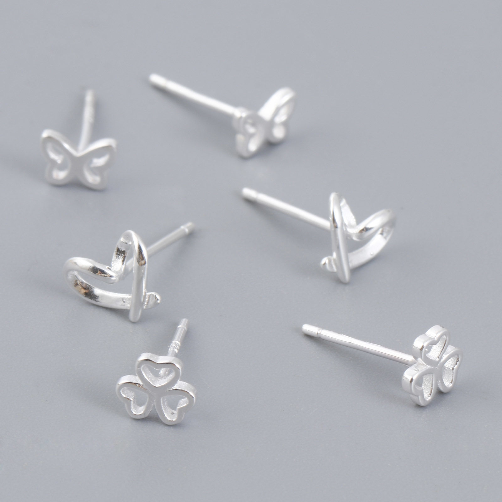 Imagen de Plata de Ley Estilo Ins Pendientes Plata 1 Par