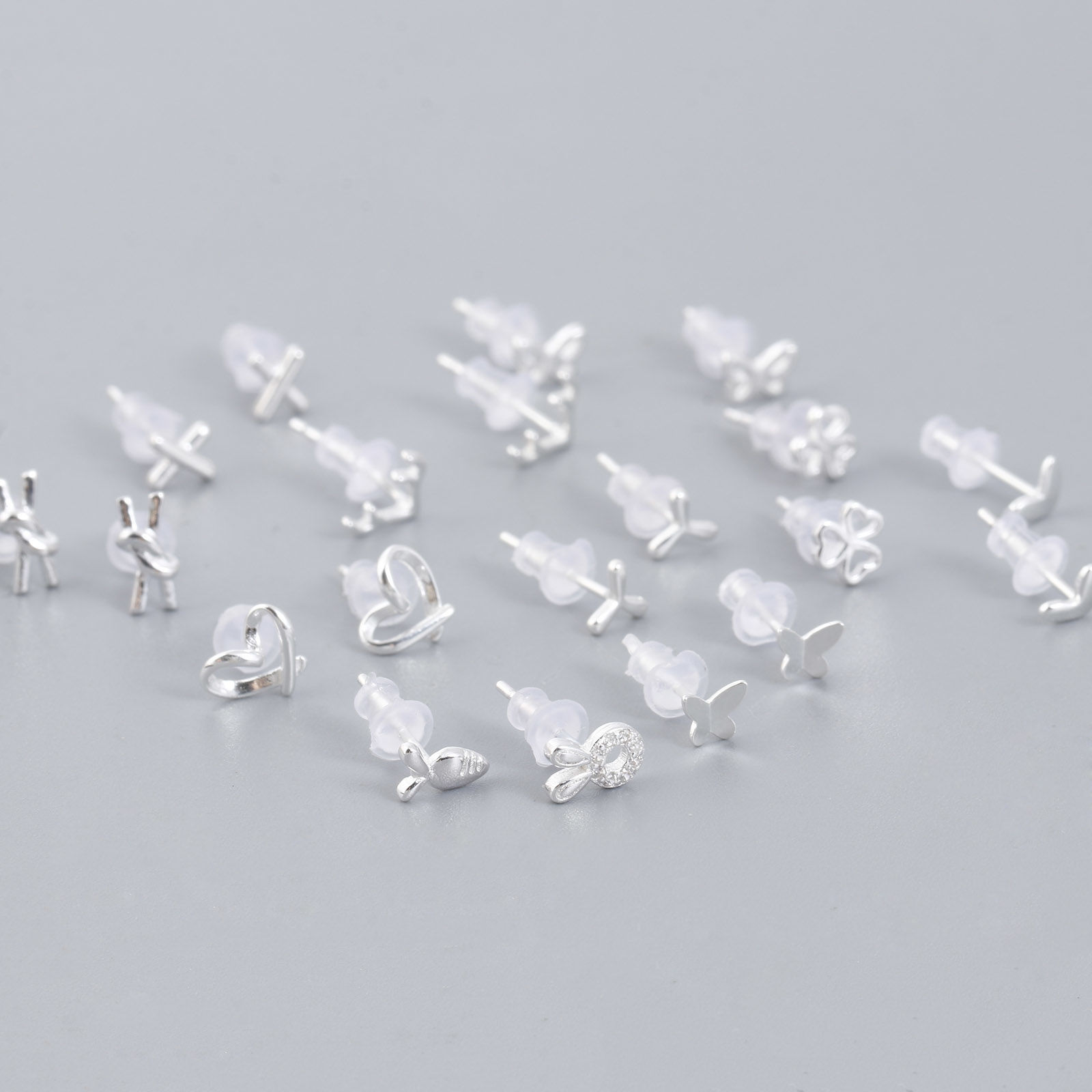 Imagen de Plata de Ley Estilo Ins Pendientes Plata 1 Par