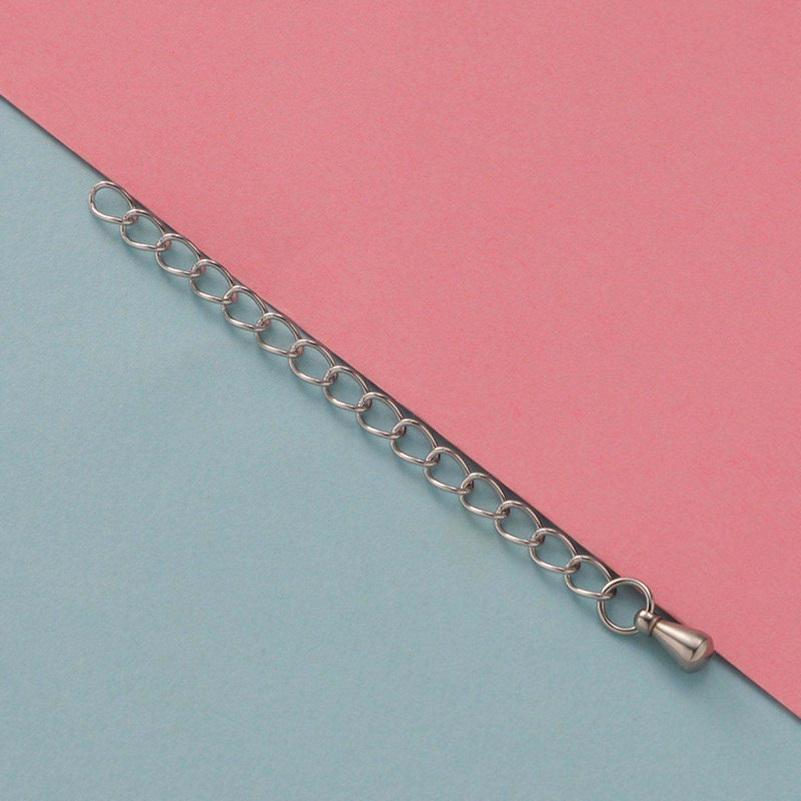 Picture of Stainless Steel Extender Chain For Jewelry Necklace Bracelet Multicolor Drop