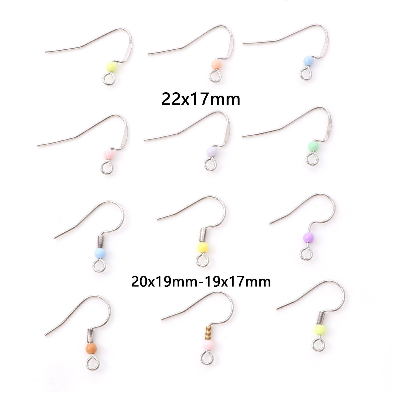 Picture of Stainless Steel Ear Wire Hooks Earring At Random Color With Loop