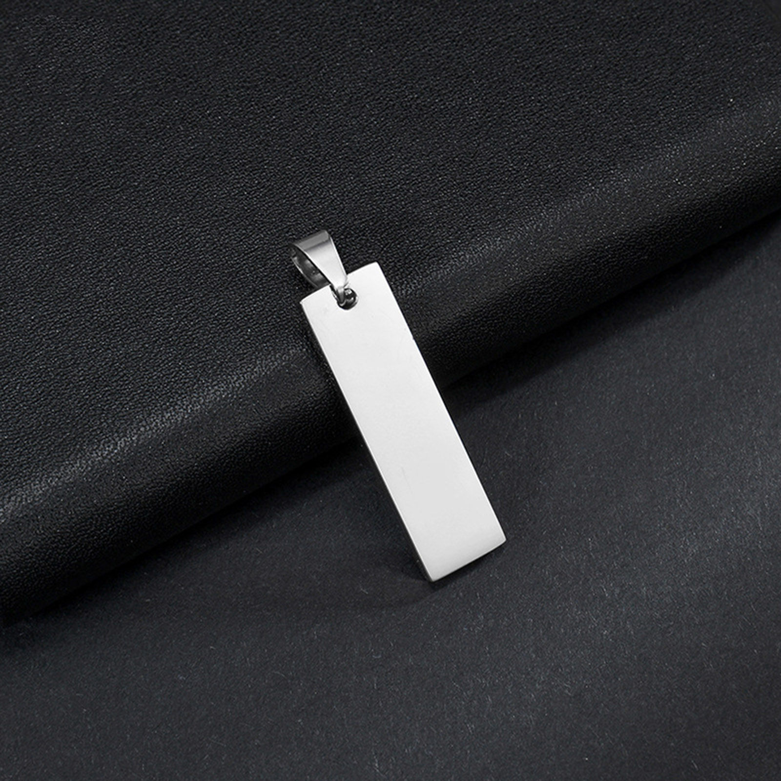 Picture of Stainless Steel Necklace Multicolor Rectangle Blank Stamping Tags Two Sides 48cm(18 7/8") long