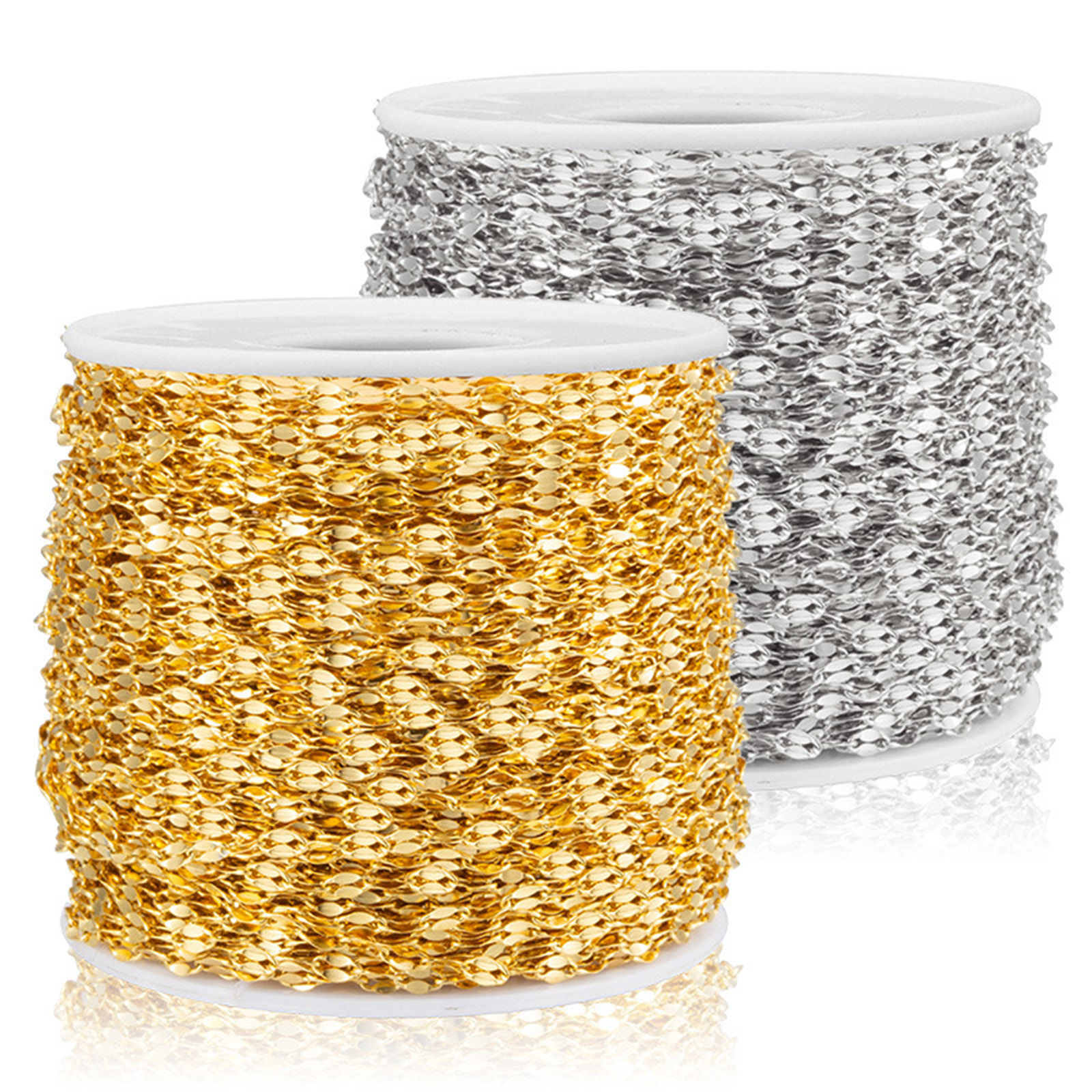 Picture of 304 Stainless Steel Lips Chain Multicolor 2mm