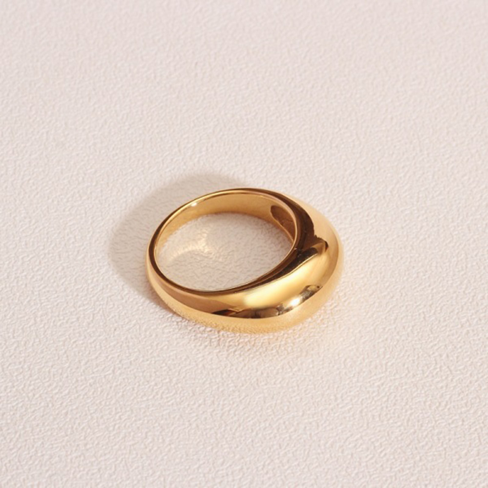 Imagen de Titanio Acero Estilo Ins No Ajustable Anillos Multicolor Ronda " Arco " 1 Unidad