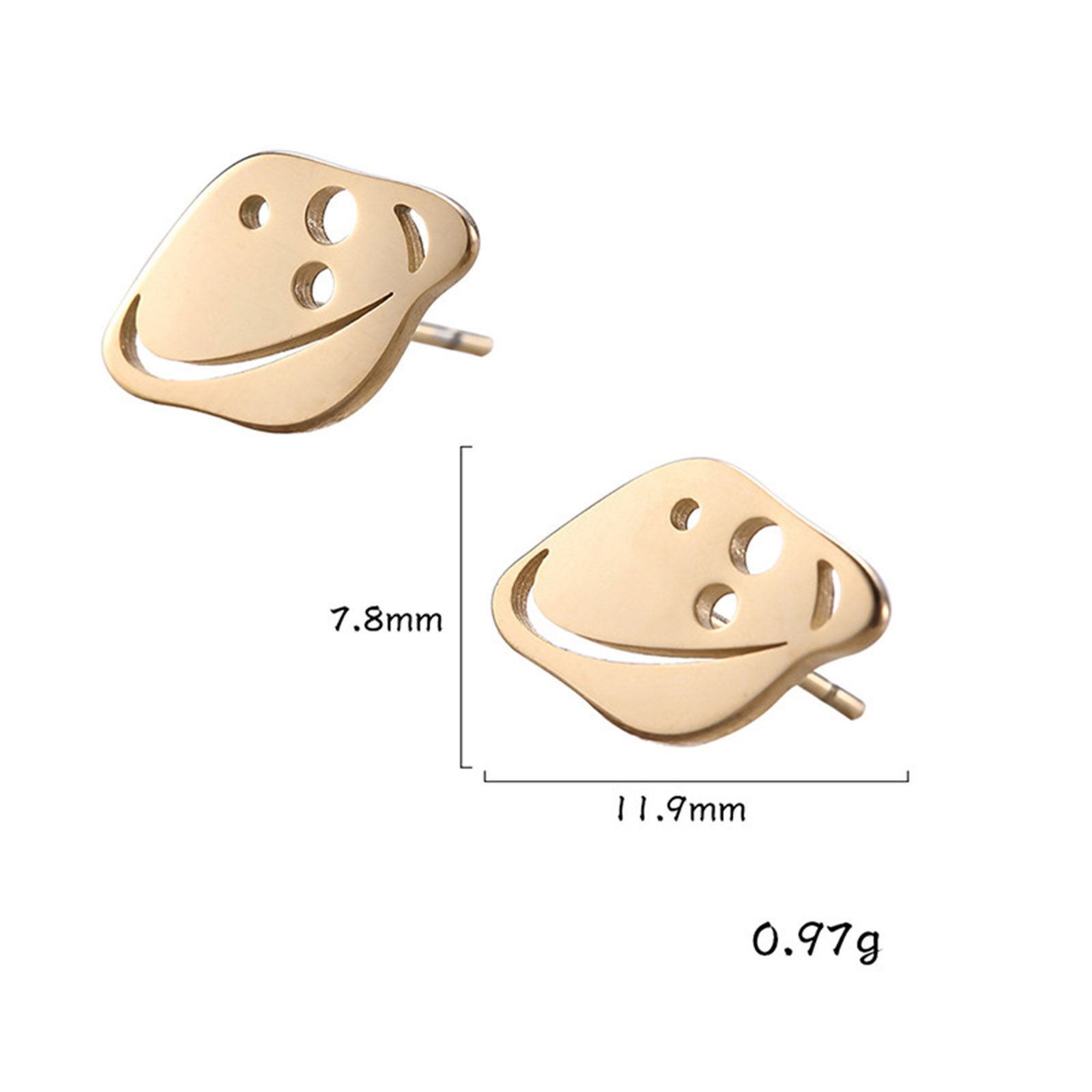 Picture of 304 Stainless Steel Galaxy Ear Post Stud Earrings Multicolor Spaceship Rocket Hollow