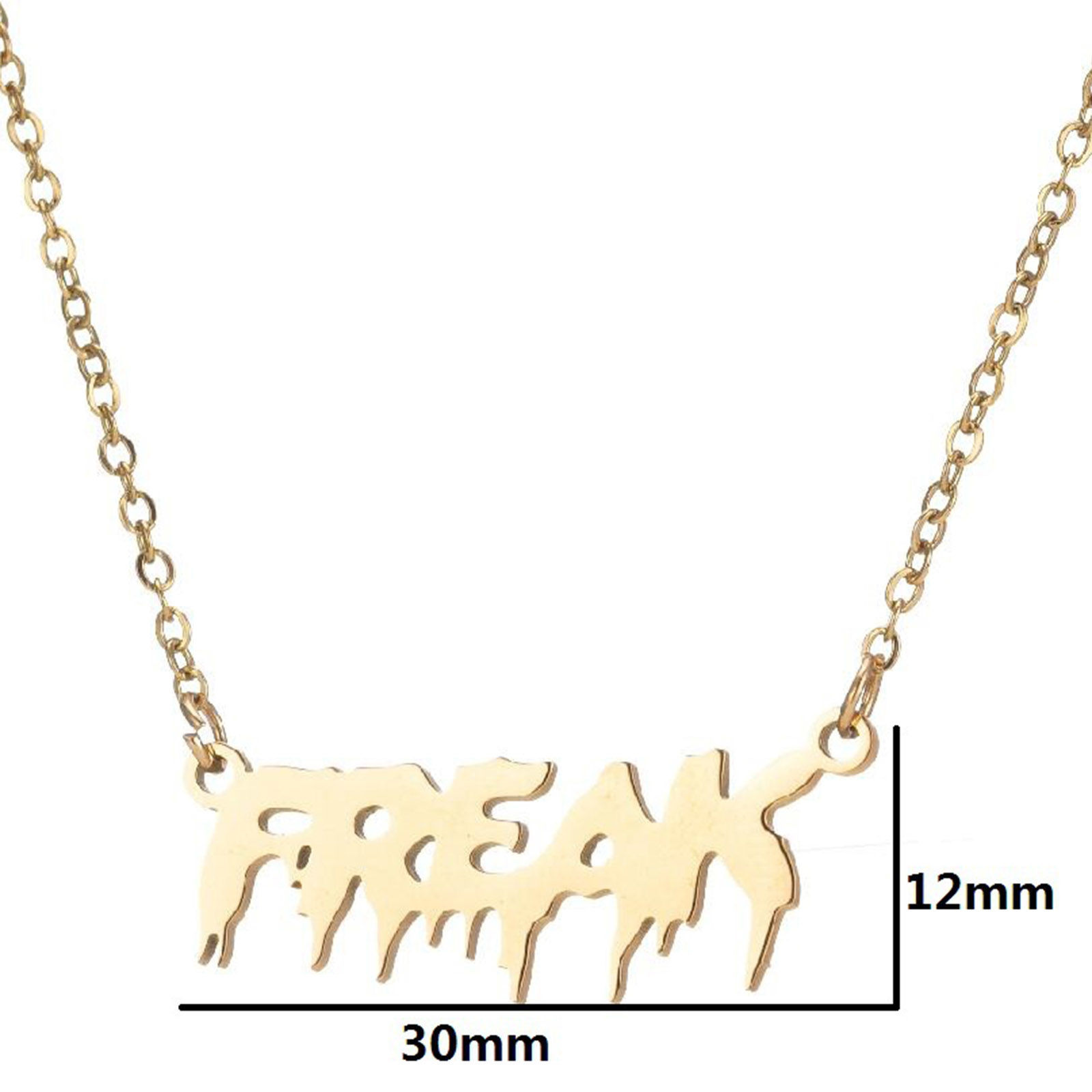 Bild von 201 Edelstahl Stilvoll Gliederkette Kette Halskette Bunt 45cm lang, 1 Strang