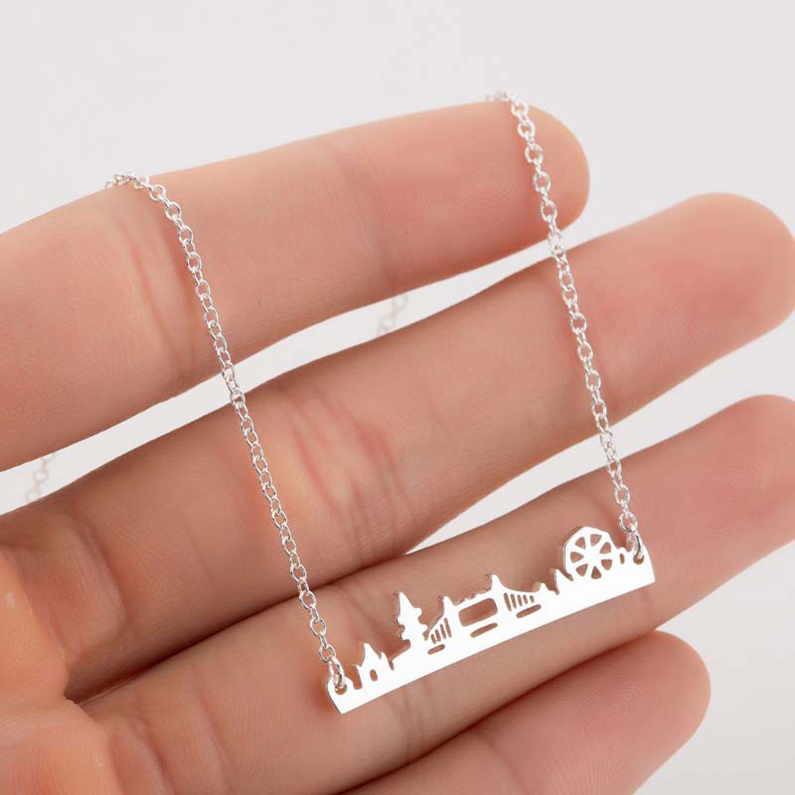 Bild von 201 Edelstahl Stilvoll Gliederkette Kette Halskette Bunt 45cm lang, 1 Strang