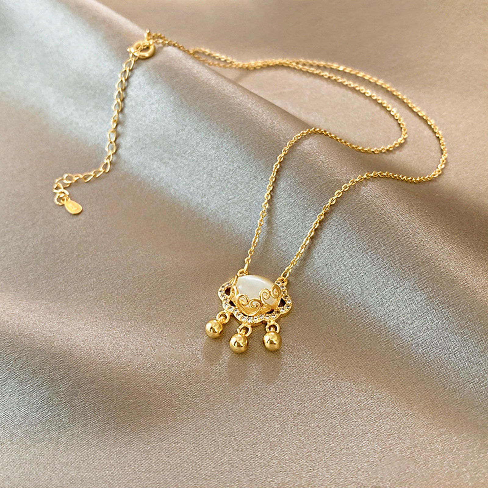 Imagen de 304 Acero Inoxidable Elegante Collares Chapado en Oro 1 Unidad