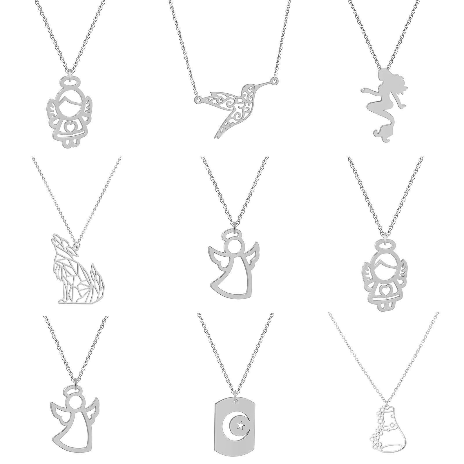 Imagen de 201 Acero Inoxidable Elegante Collares Multicolor 45cm longitud, 1 Unidad