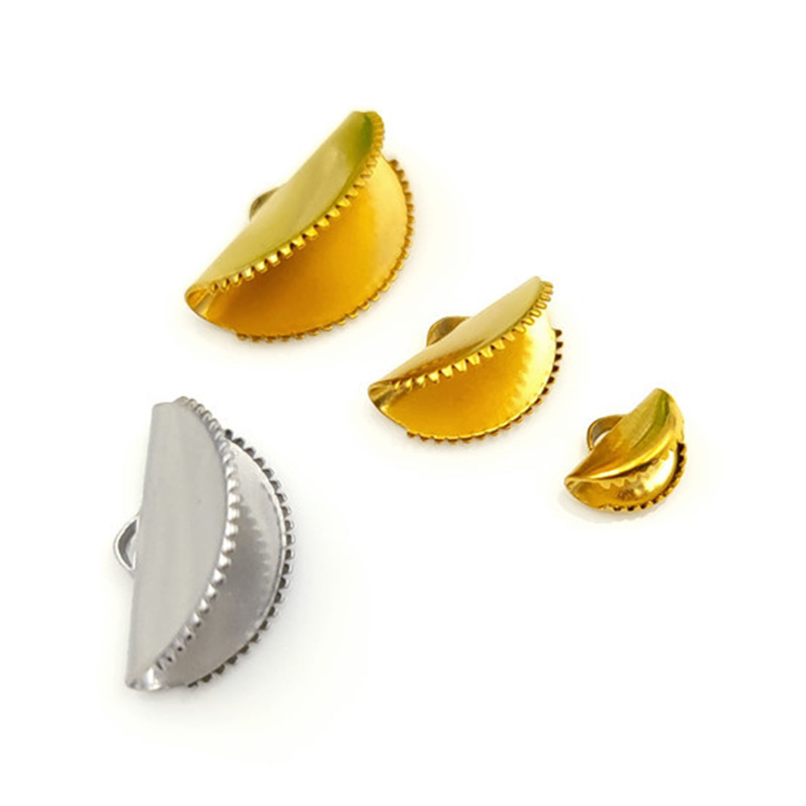 Picture of 304 Stainless Steel Ribbon Crimp End Fan-shaped Multicolor