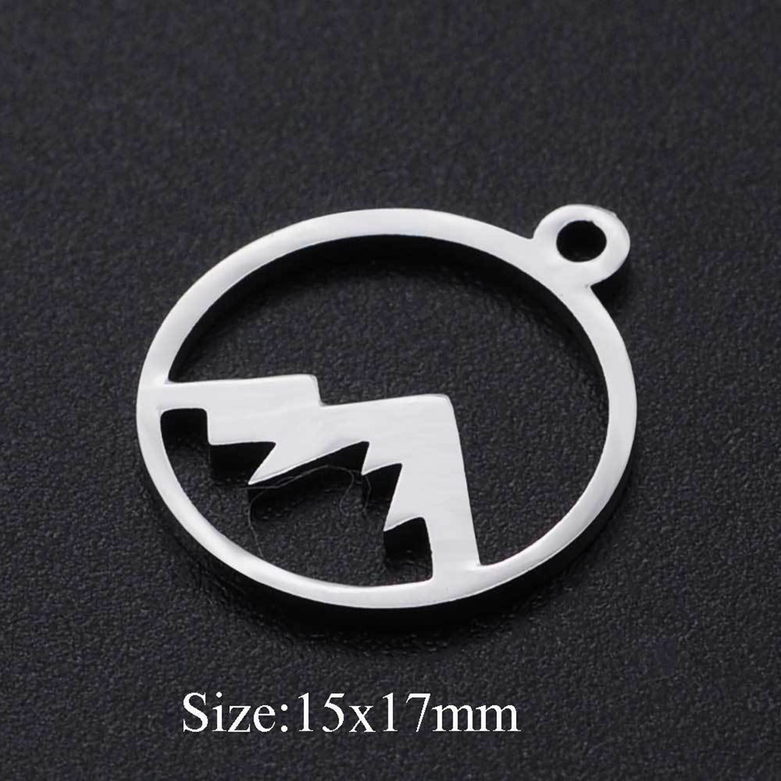 Picture of 201 Stainless Steel Charms Multicolor Hollow