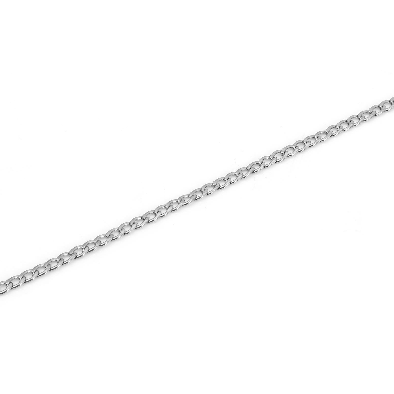 Picture of 304 Stainless Steel Link Chain Silver Tone 1 Roll