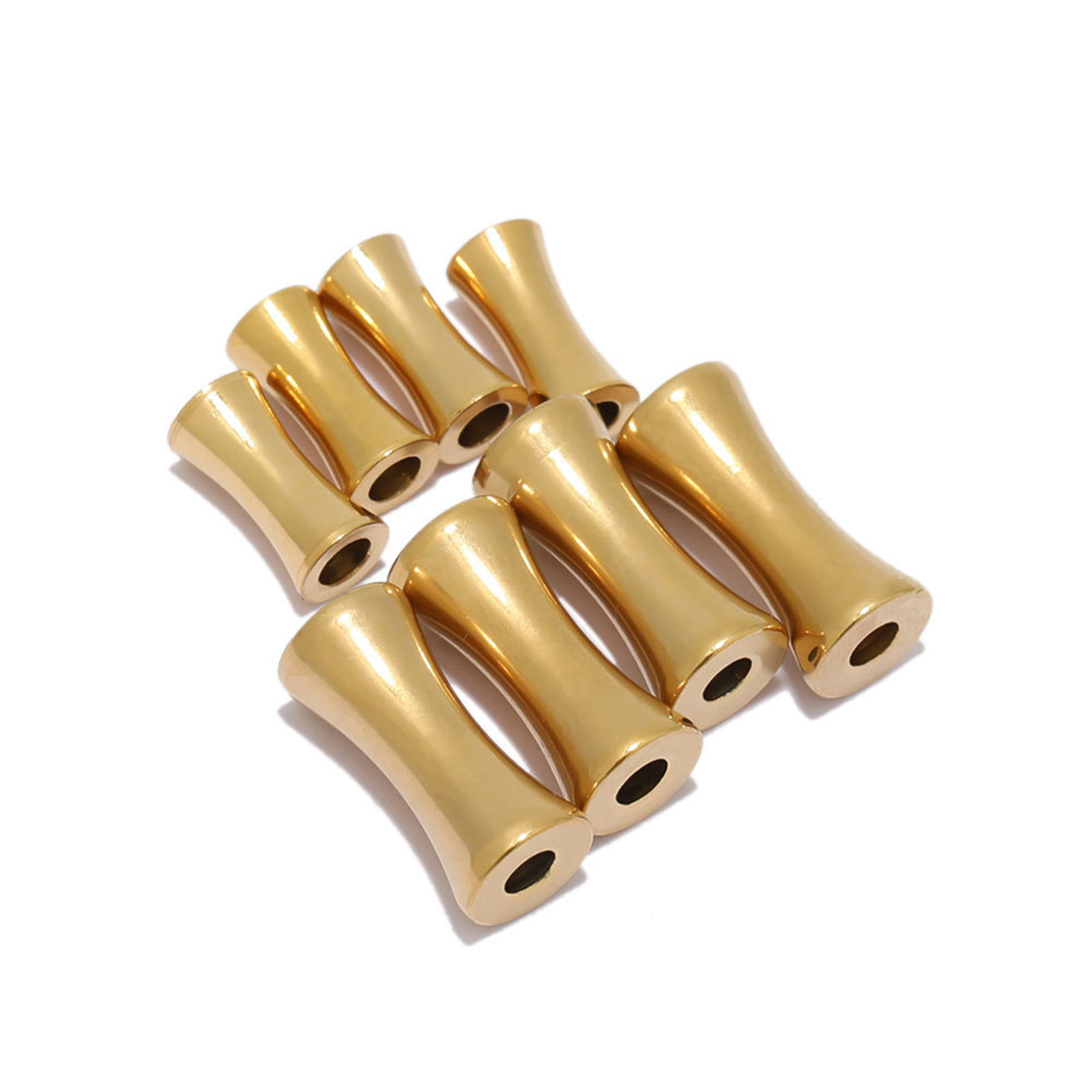 Bild von 304 Edelstahl Perlen Bamboo-förmig 10 Stück