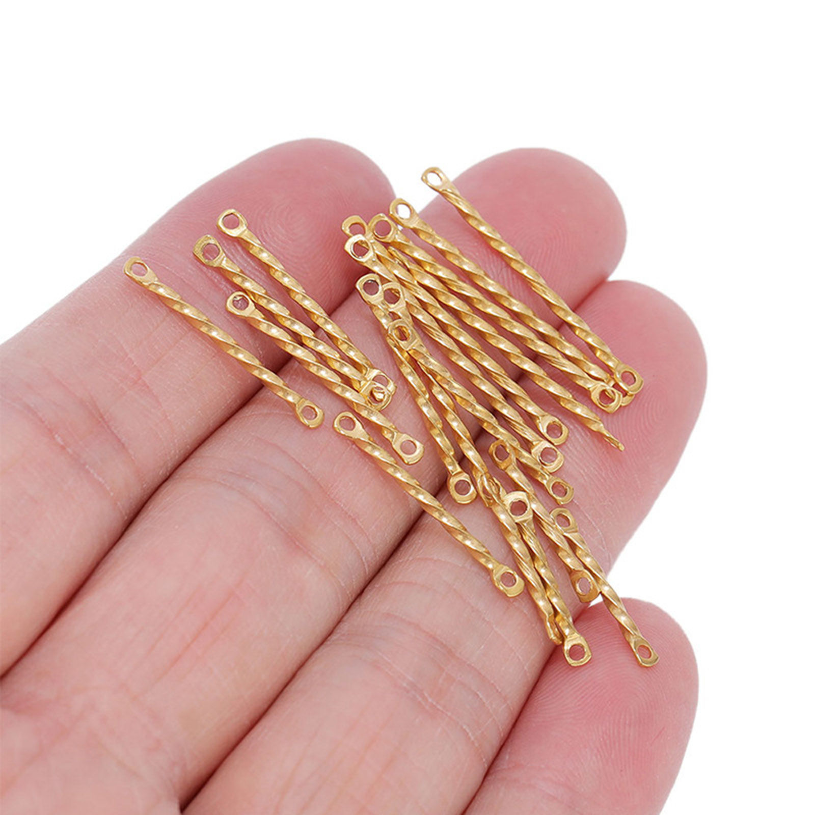 Image de Apprêts de Boucles d'Oreilles en 304 Acier Inoxydable Tressé Multicolore 10 Pcs