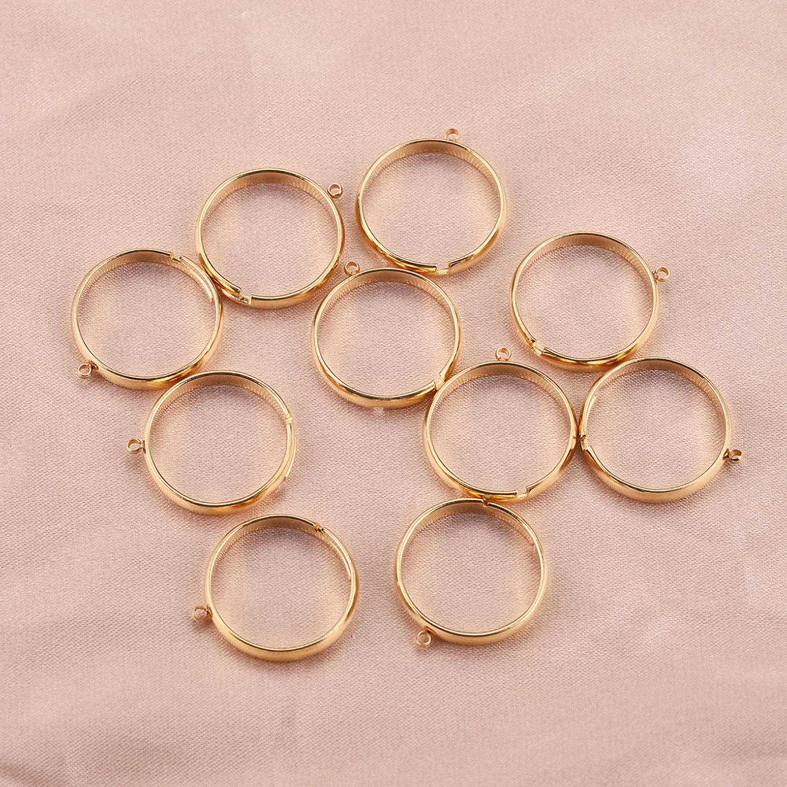 Picture of 304 Stainless Steel Open Adjustable Rings Multicolor With Loop 17mm(US Size 6.5)