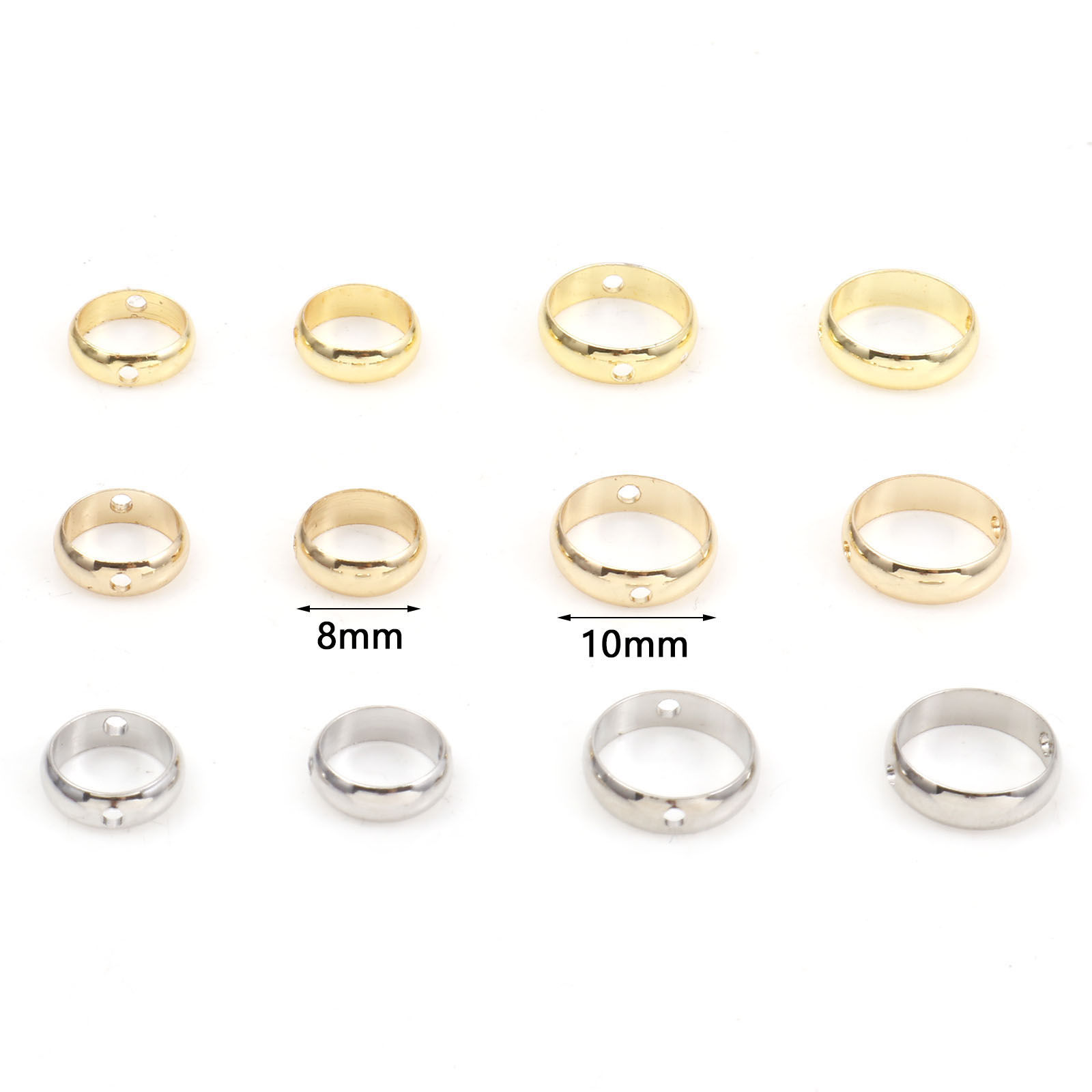 Picture of Brass Beads Frames Real Gold Plated With Open Loop