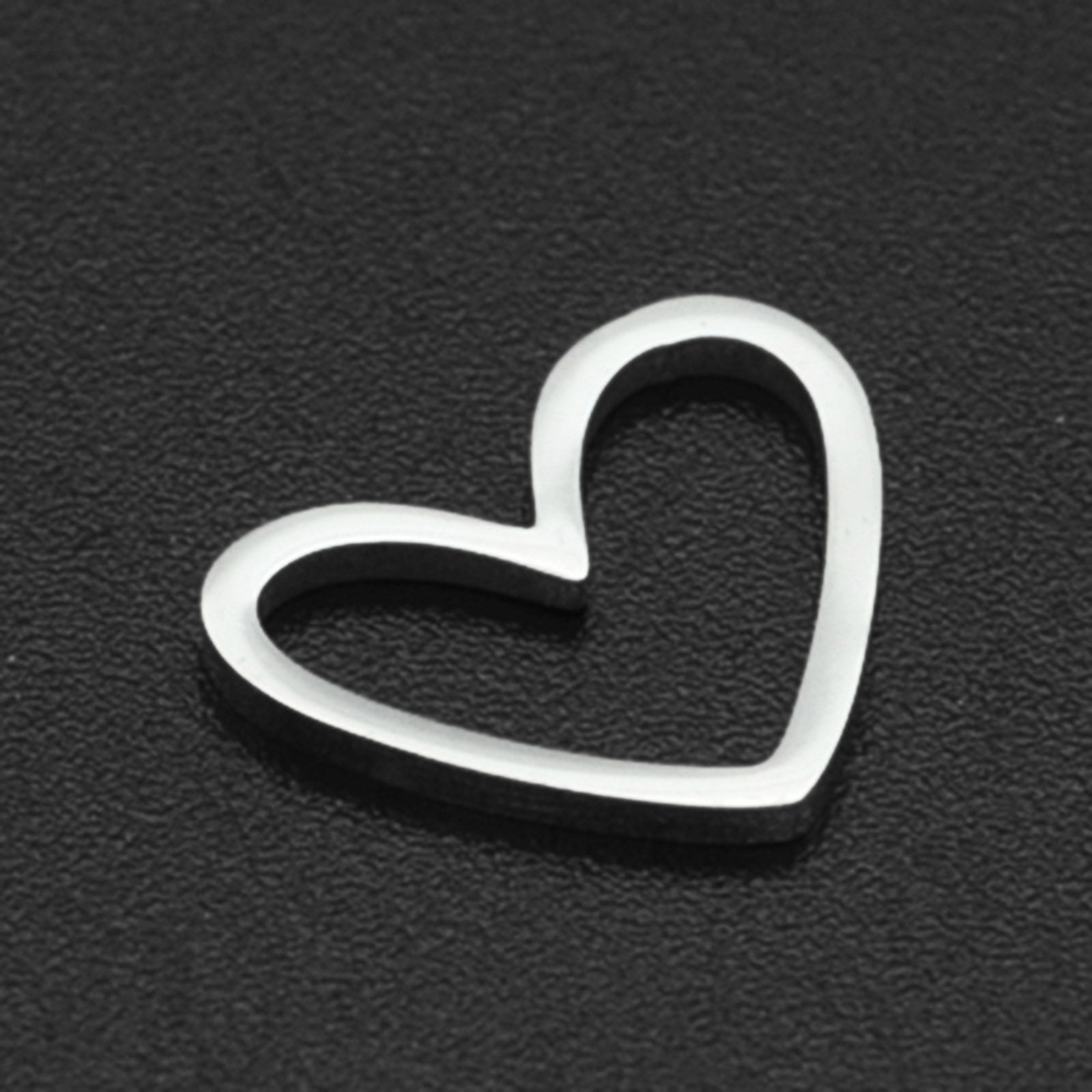 Picture of 201 Stainless Steel Pendants Silver Tone Half Moon Geometric