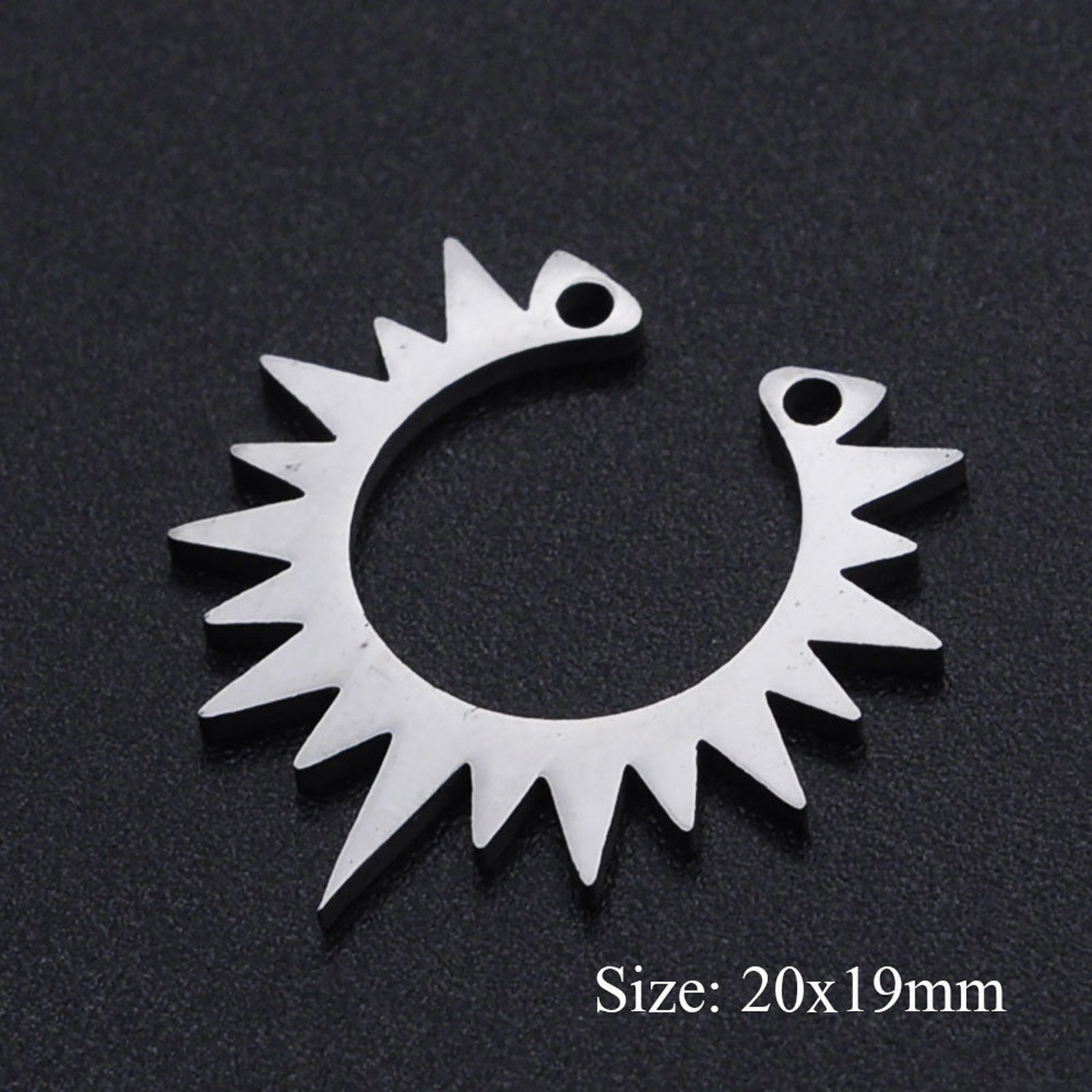 Picture of 201 Stainless Steel Connectors Multicolor Sun 20mm x 19mm