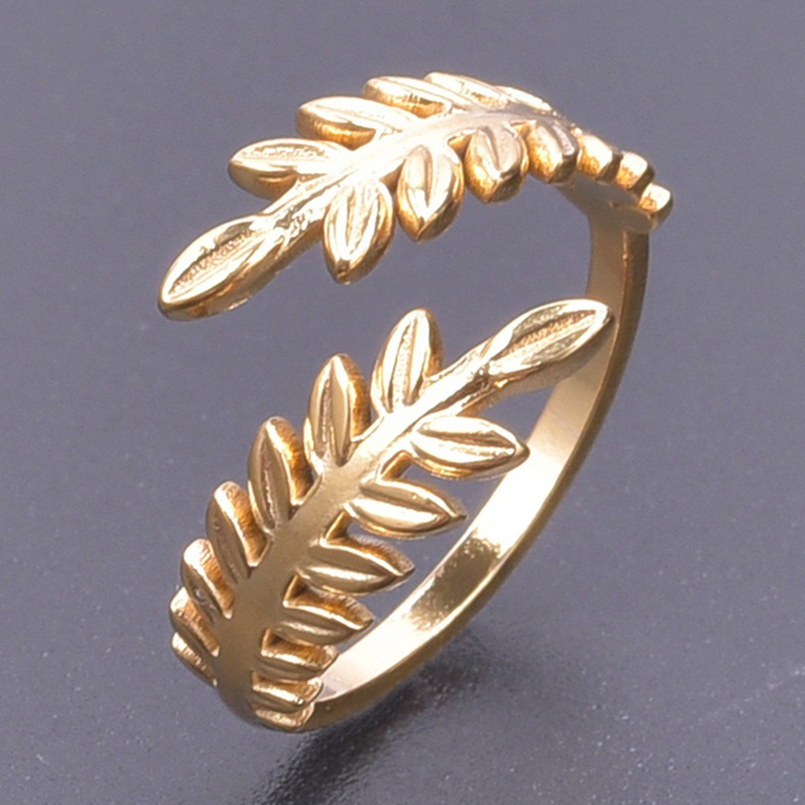 Picture of 304 Stainless Steel Stylish Open Adjustable Rings Multicolor 17mm(US Size 6.5)
