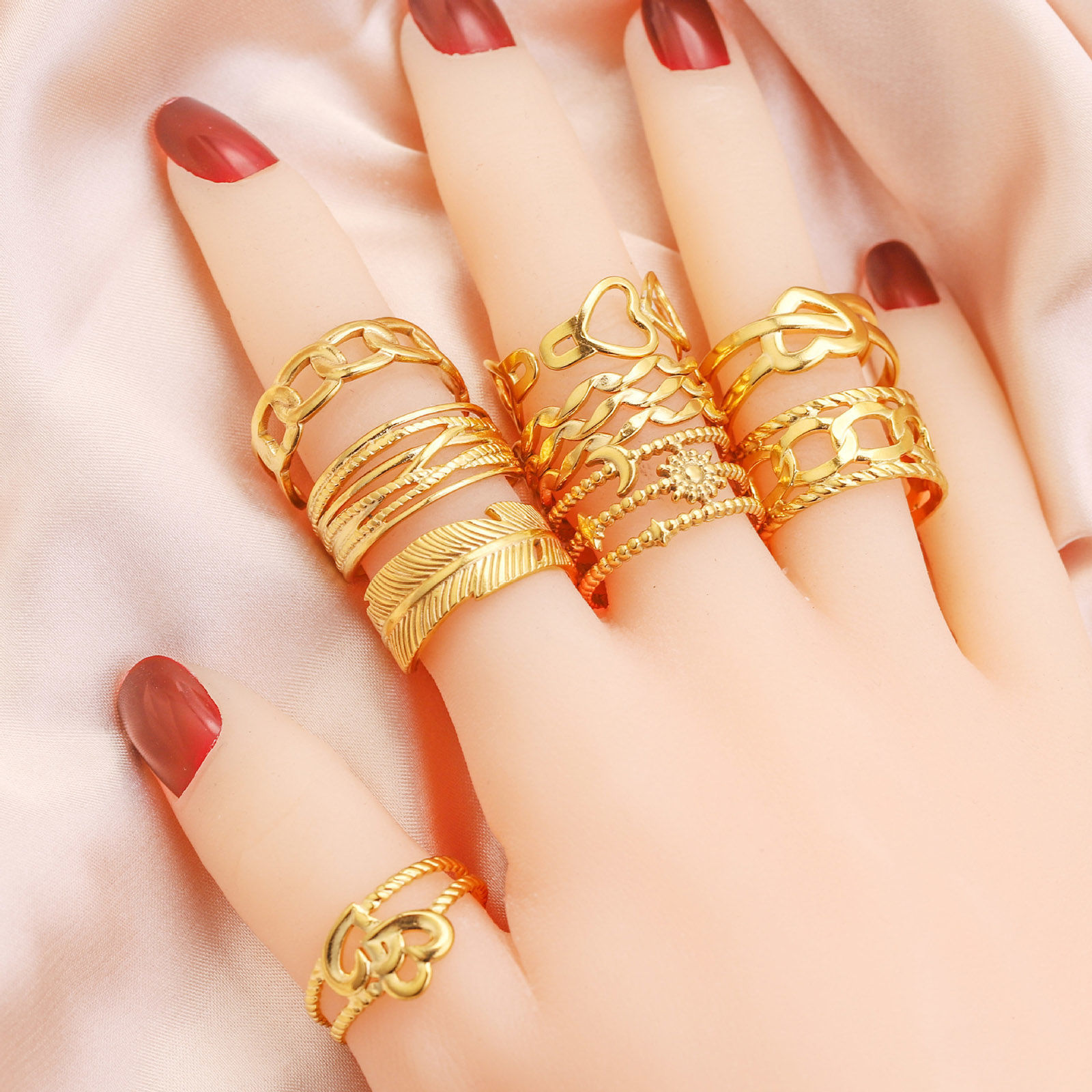 Picture of 304 Stainless Steel Retro Open Adjustable Rings Silver Tone 17mm(US Size 6.5)