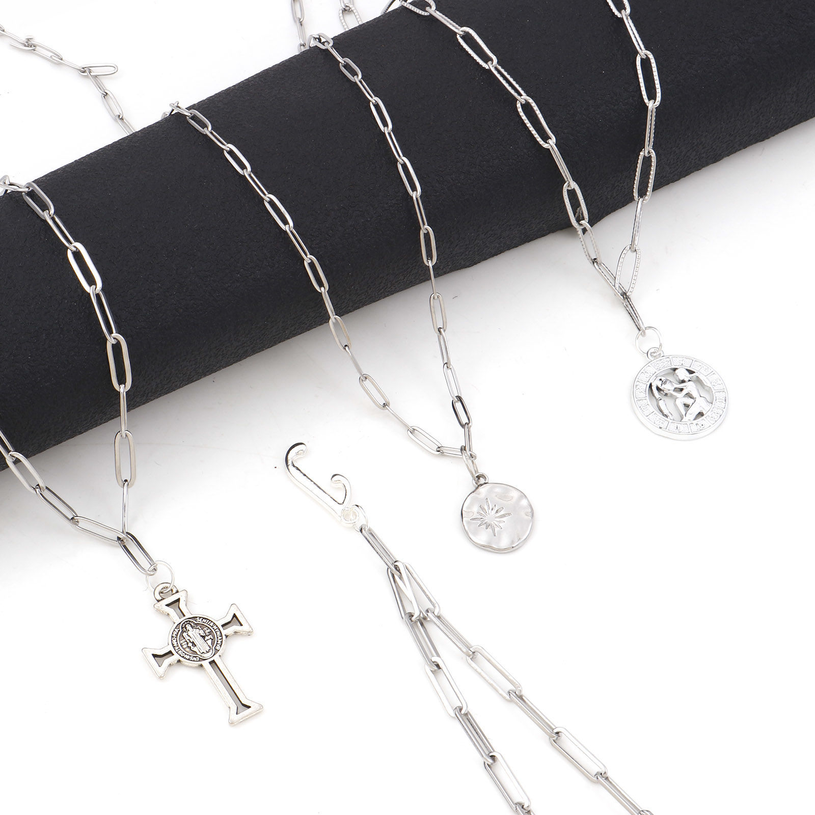 Picture of 304 Stainless Steel Link Cable Chain Oval Silver Tone