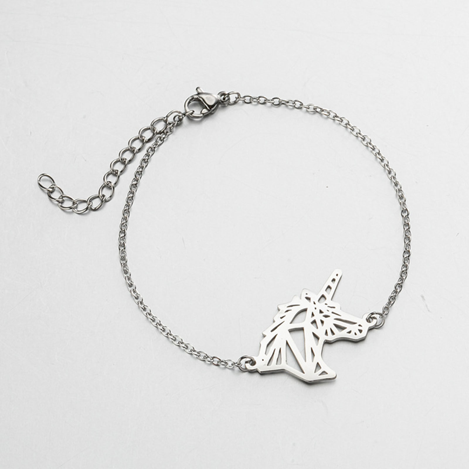 Picture of 304 Stainless Steel Link Cable Chain Bracelets Multicolor Animal Hollow 13.5cm(5 3/8") long