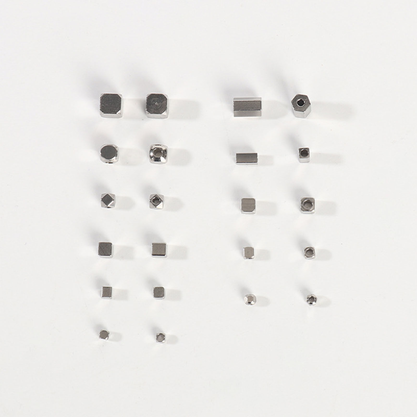 Picture of 304 Stainless Steel Beads Geometric Silver Tone
